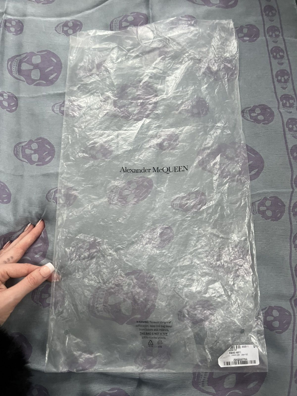 Alexander McQueen Silk scull scarf Size ONE SIZE - 6 Thumbnail
