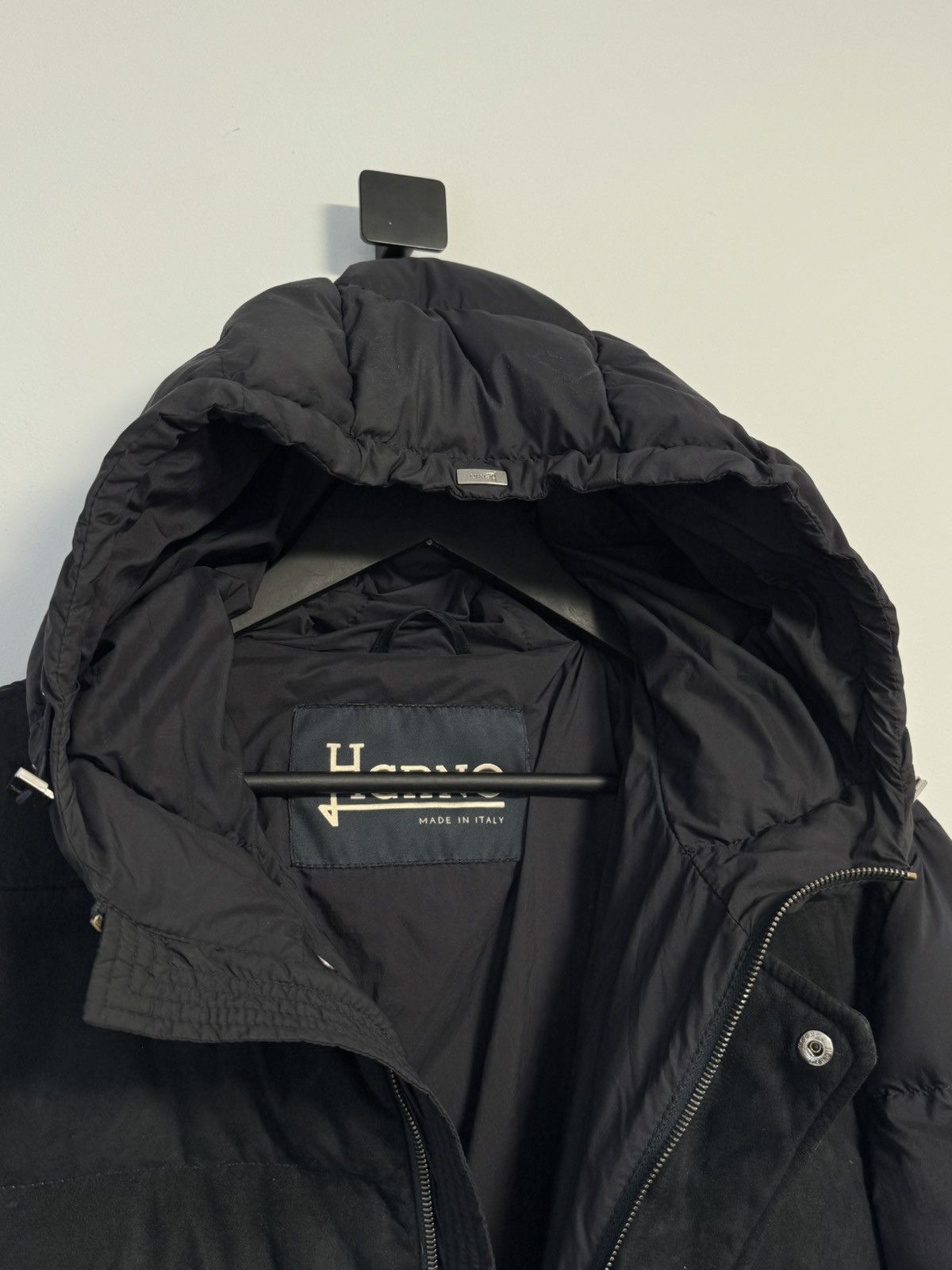 Herno Herno Black Down Puffer Jacket Hooded Nylon Coat Men’s 54 Size US XL / EU 56 / 4 - 9 Thumbnail