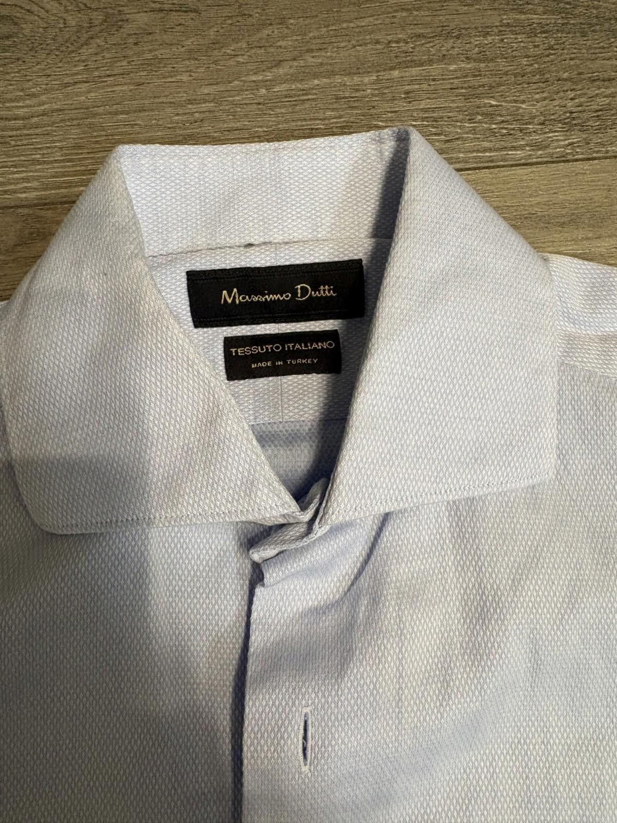 Massimo Dutti Massimo Dutti Button Up Long Sleeve Blue Diamond Size 38/S Size US S / EU 44-46 / 1 - 3 Thumbnail