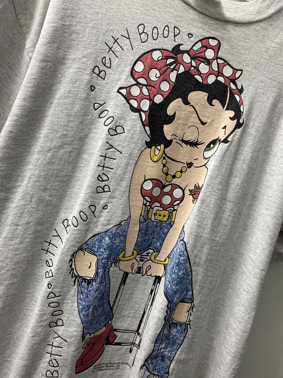 Vintage Vintage Betty Boop Short Sleeve Shirt Size US XL / EU 56 / 4 - 2 Thumbnail