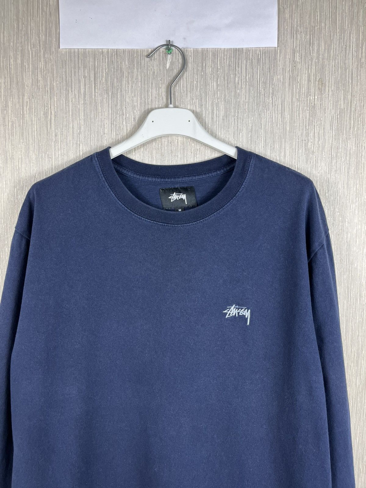 Stussy × Vintage Stussy vintage y2k pigment dyed long sleeve chest logo tee Size US M / EU 48-50 / 2 - 3 Thumbnail