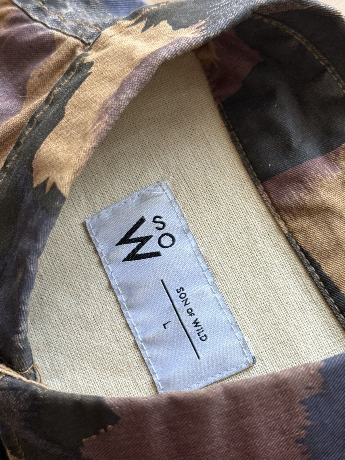Japanese Brand Son of wild vintage camo ls shirt Size US L / EU 52-54 / 3 - 4 Thumbnail