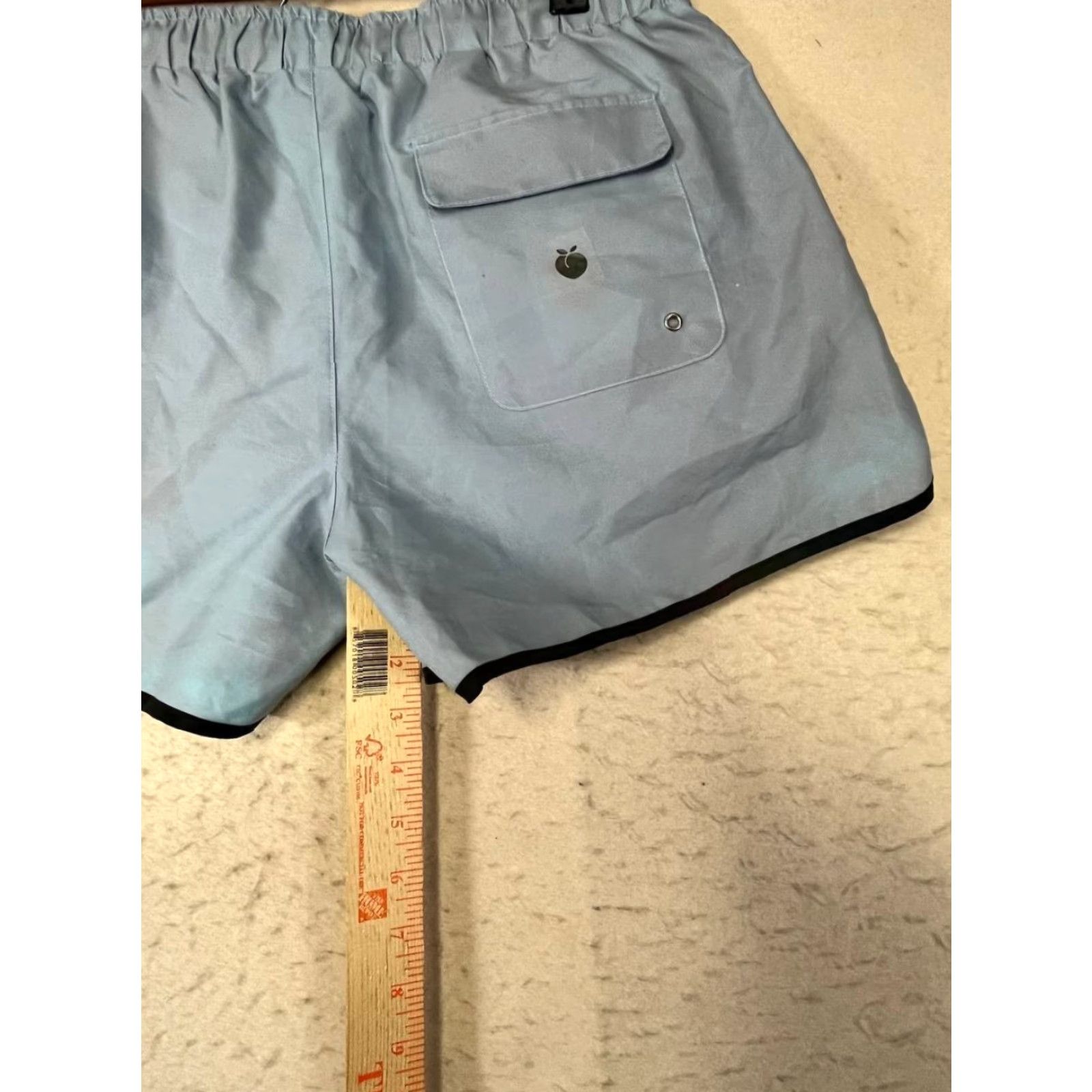 Vintage Flexliving Leg Day Mens Trunks Size L Drawstrings Beach Blue 100% Polyester Regular Men Bottom Swim Trunks Size ONE SIZE - 4 Thumbnail