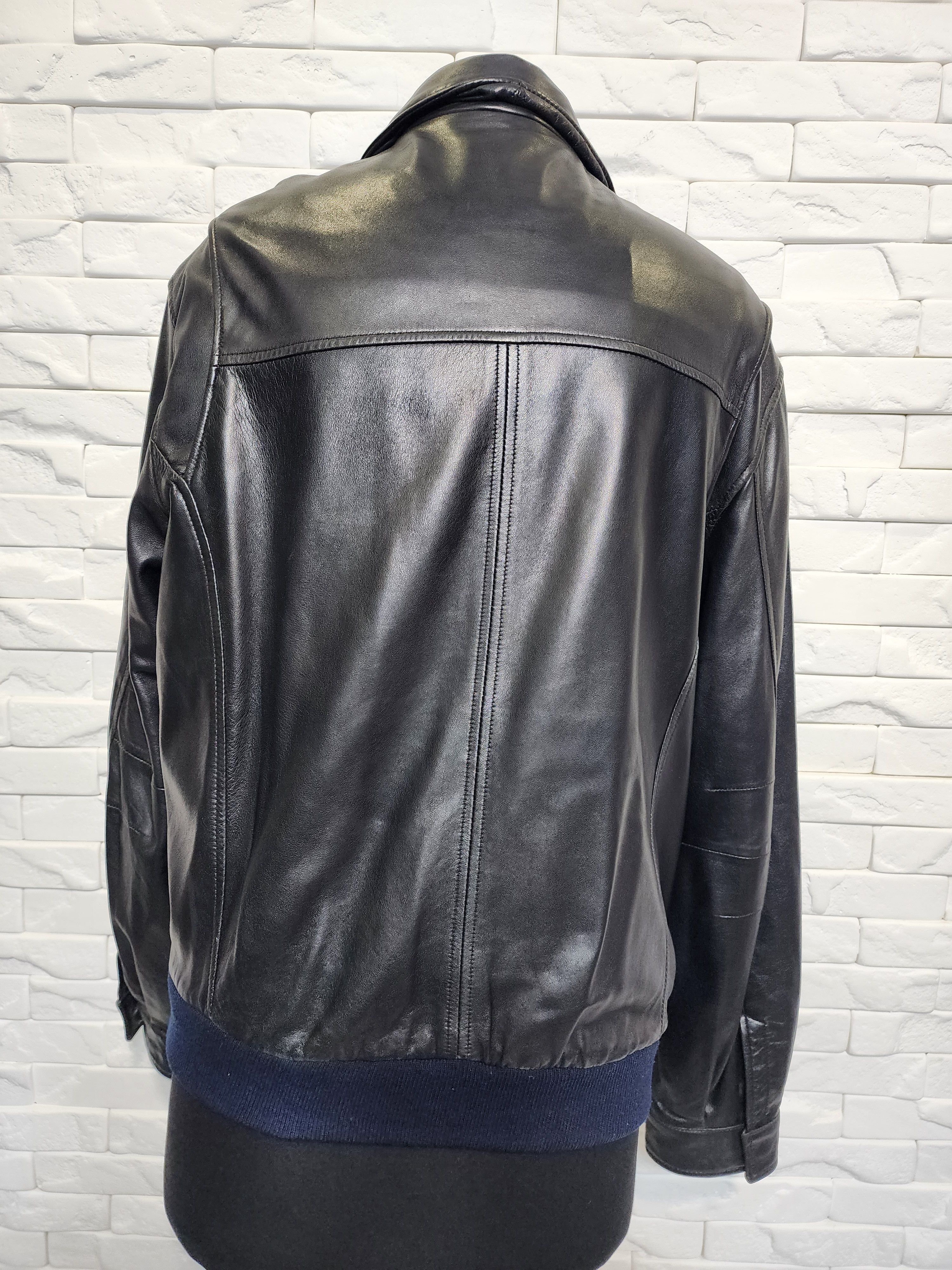 Pierre Cardin Exquisite Black Genuine Leather Jacket: Size US L / EU 52-54 / 3 - 5 Thumbnail