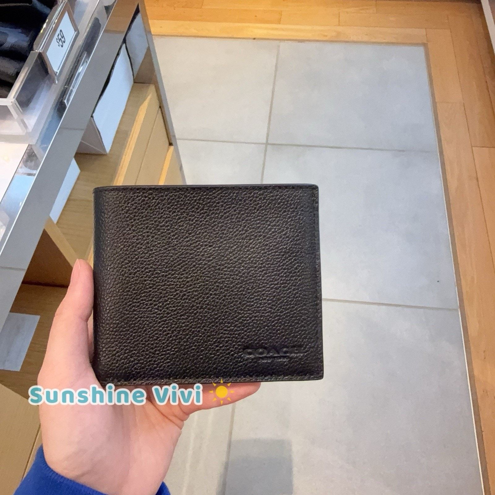 Coach NWT Coach Men Id Billfold Wallet Black Antique Nickel 67630 Size ONE SIZE - 2 Thumbnail
