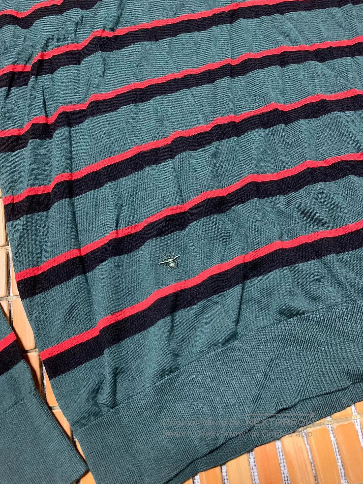 Dior Dior Striped Bee Embroidery Wool Sweater. Size US L / EU 52-54 / 3 - 3 Thumbnail