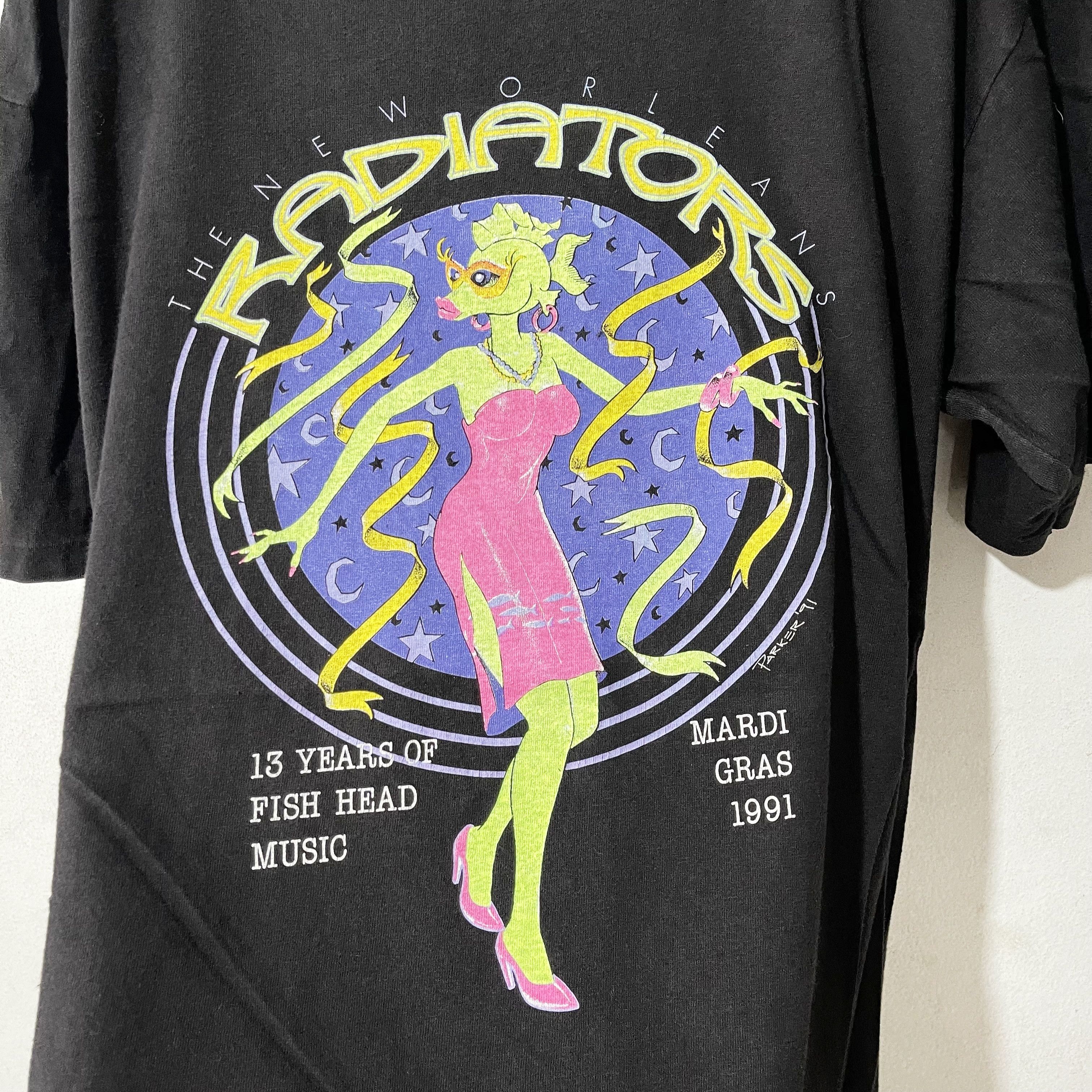 Vintage Vintage 90s Mardi Gras Shirt Size US XL / EU 56 / 4 - 2 Thumbnail