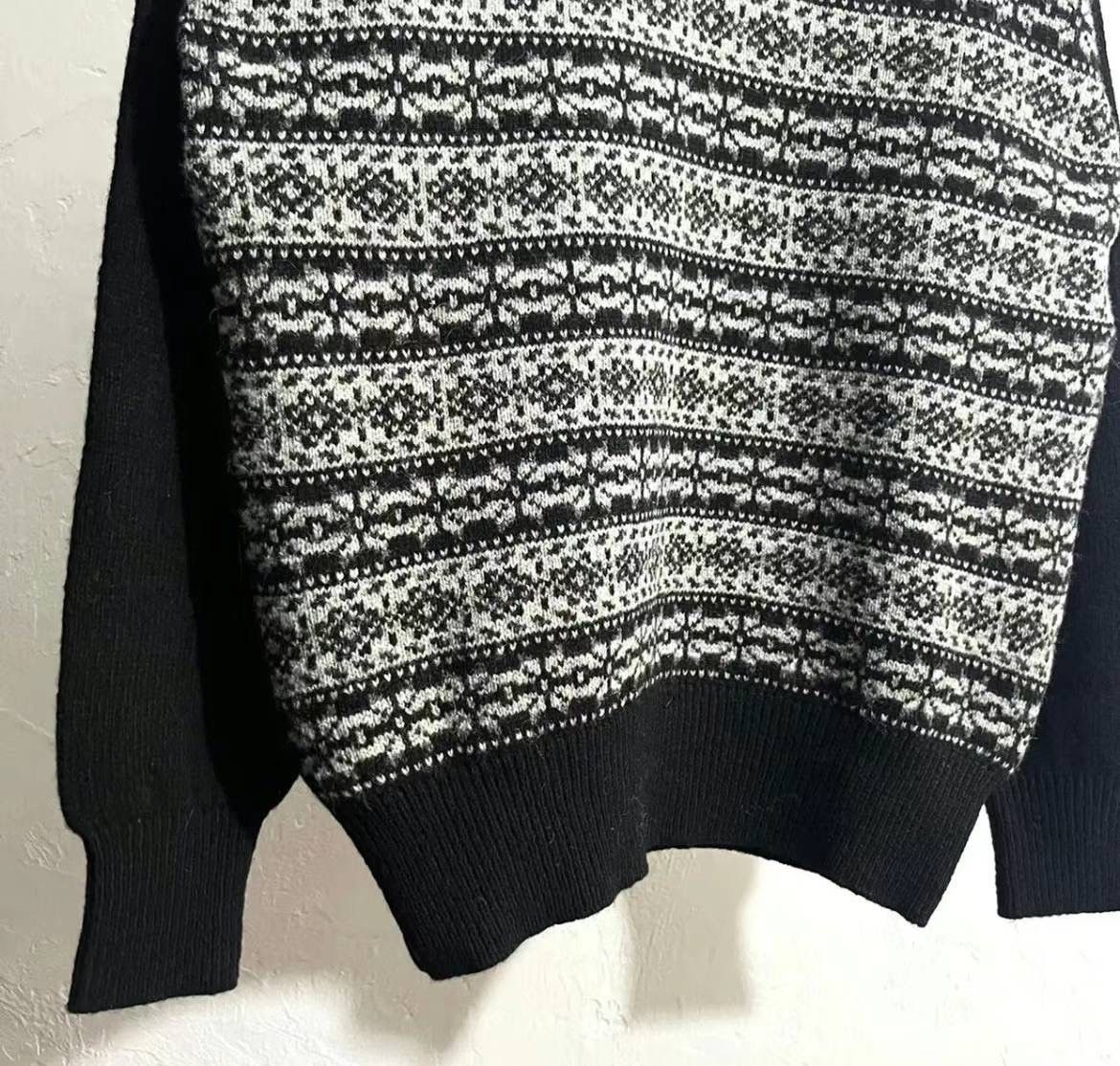comme des garcons homme 1980s wool knit