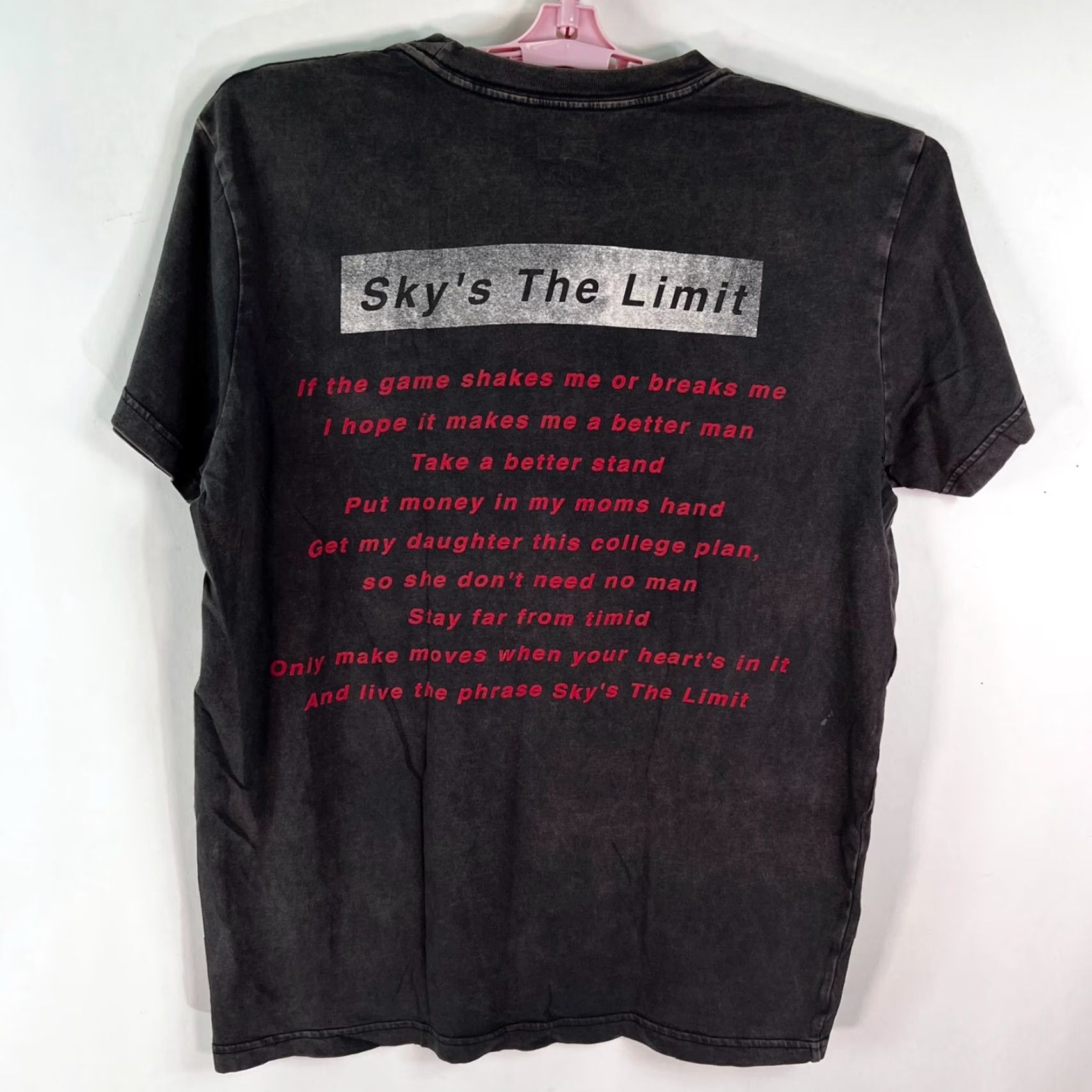Vintage VINTAGE Tailgate Biggie Skys Rapper The Limit Graphic Print Black T-Shirt Size S Mens Size US S / EU 44-46 / 1 - 4 Thumbnail