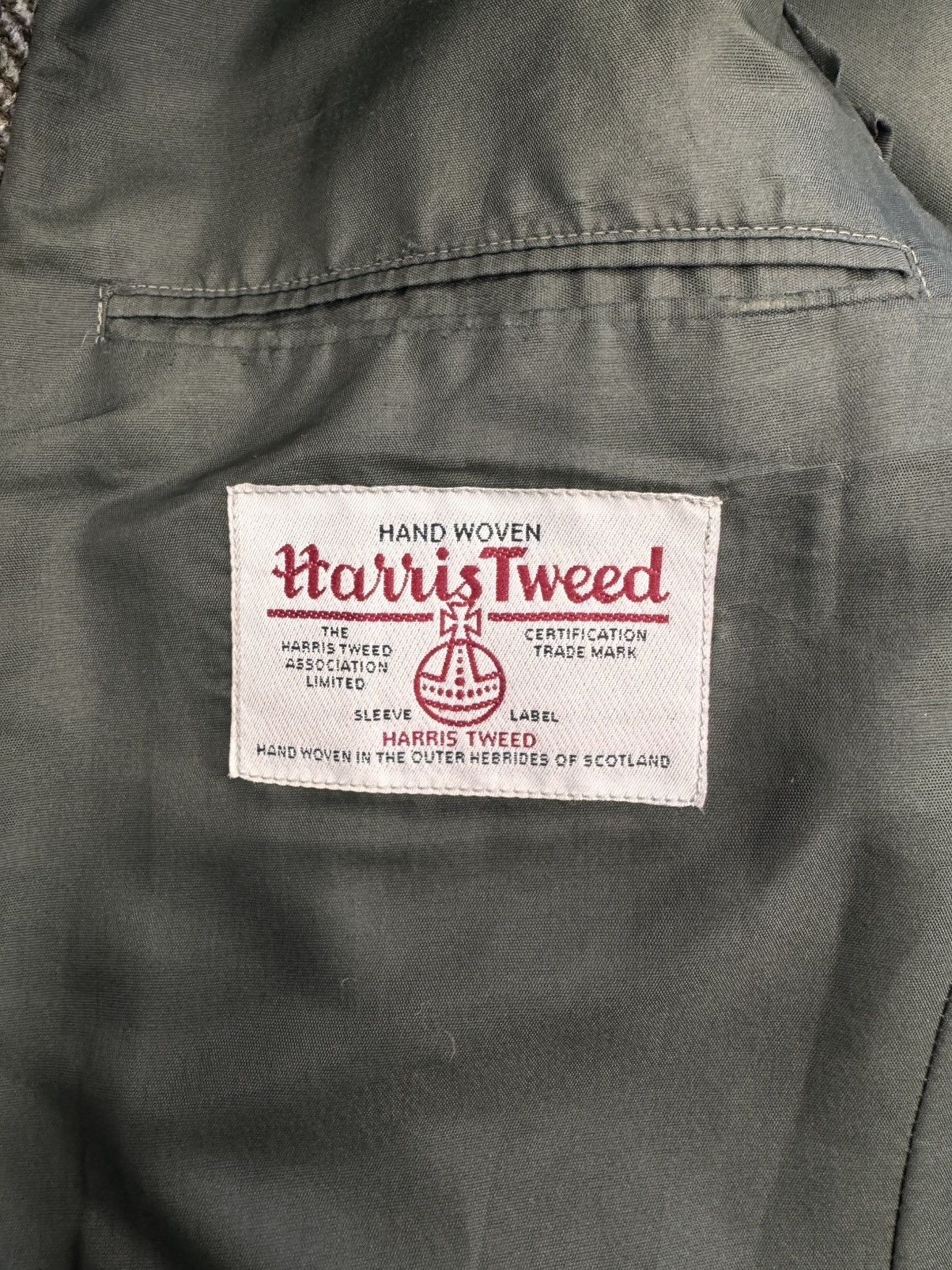 Harris Tweed Harris Tweed Men Wool Blazer Brown Classic Size XL Size 42L - 7 Thumbnail
