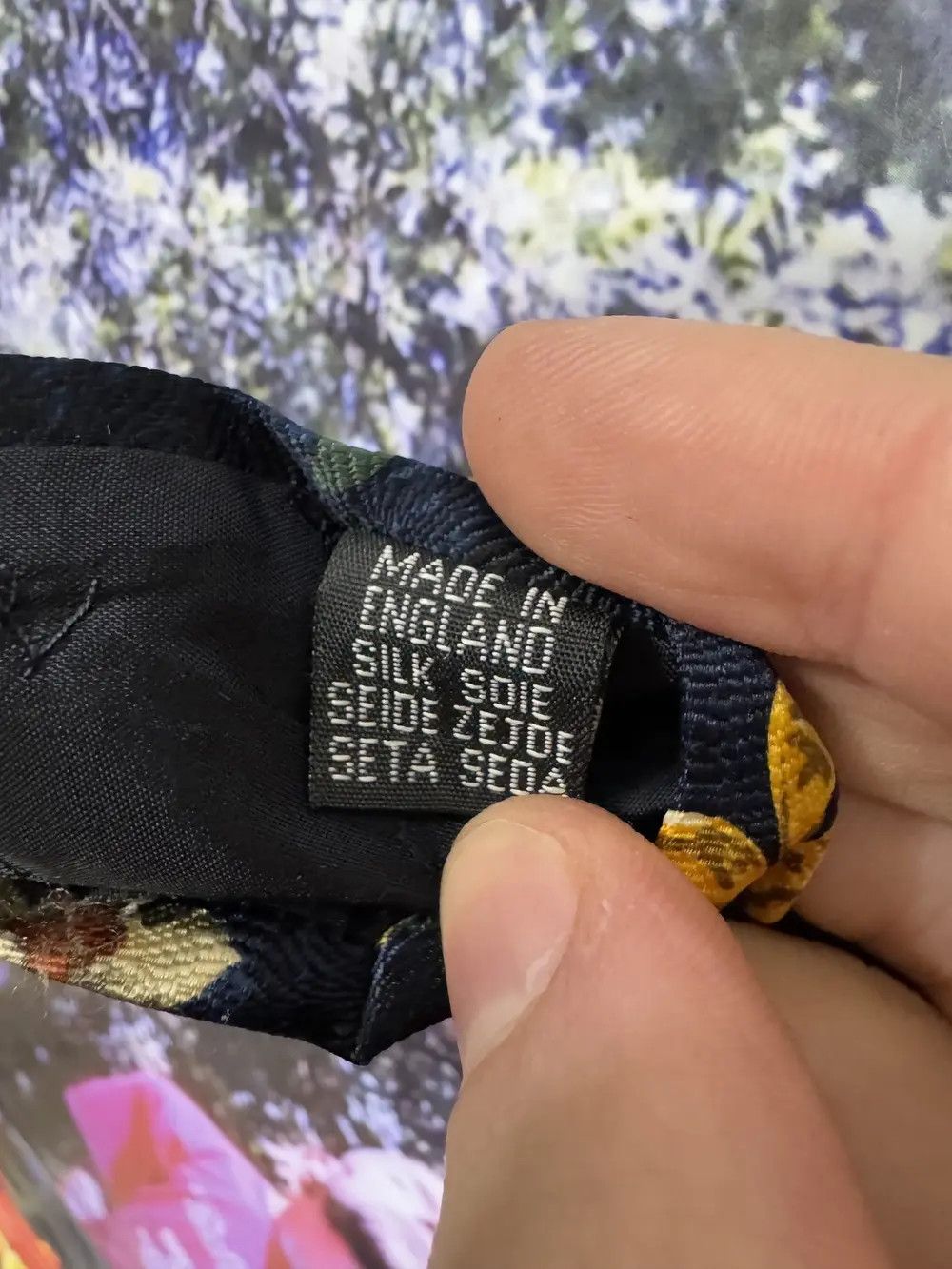 Yves Saint Laurent Yves Saint Laurent YSL Floral Silk Tie Size ONE SIZE - 3 Thumbnail