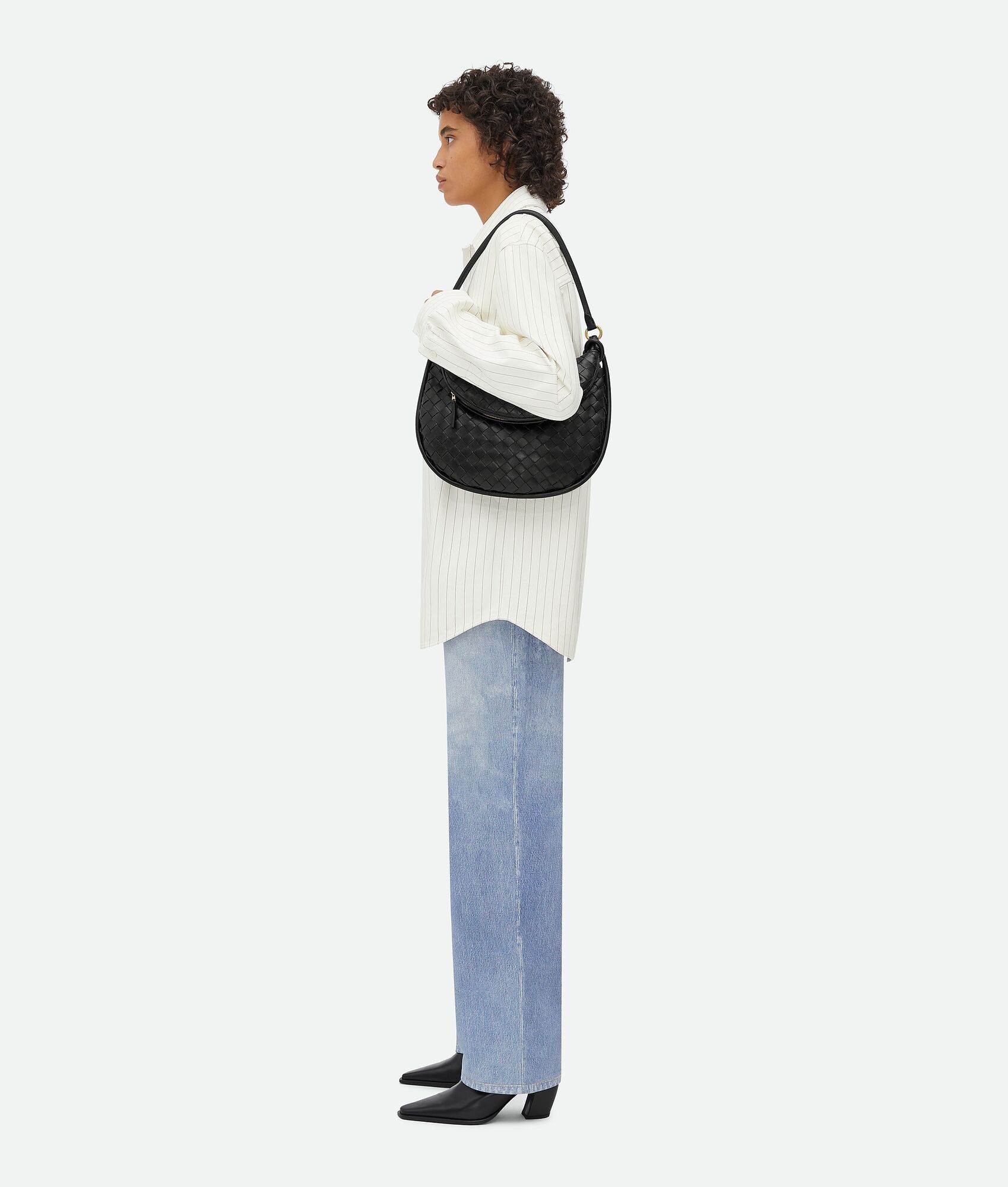 Bottega Veneta o1lf3ng10525 Size: OS / Medium Gemelli Bag in Black Size ONE SIZE - 7 Thumbnail