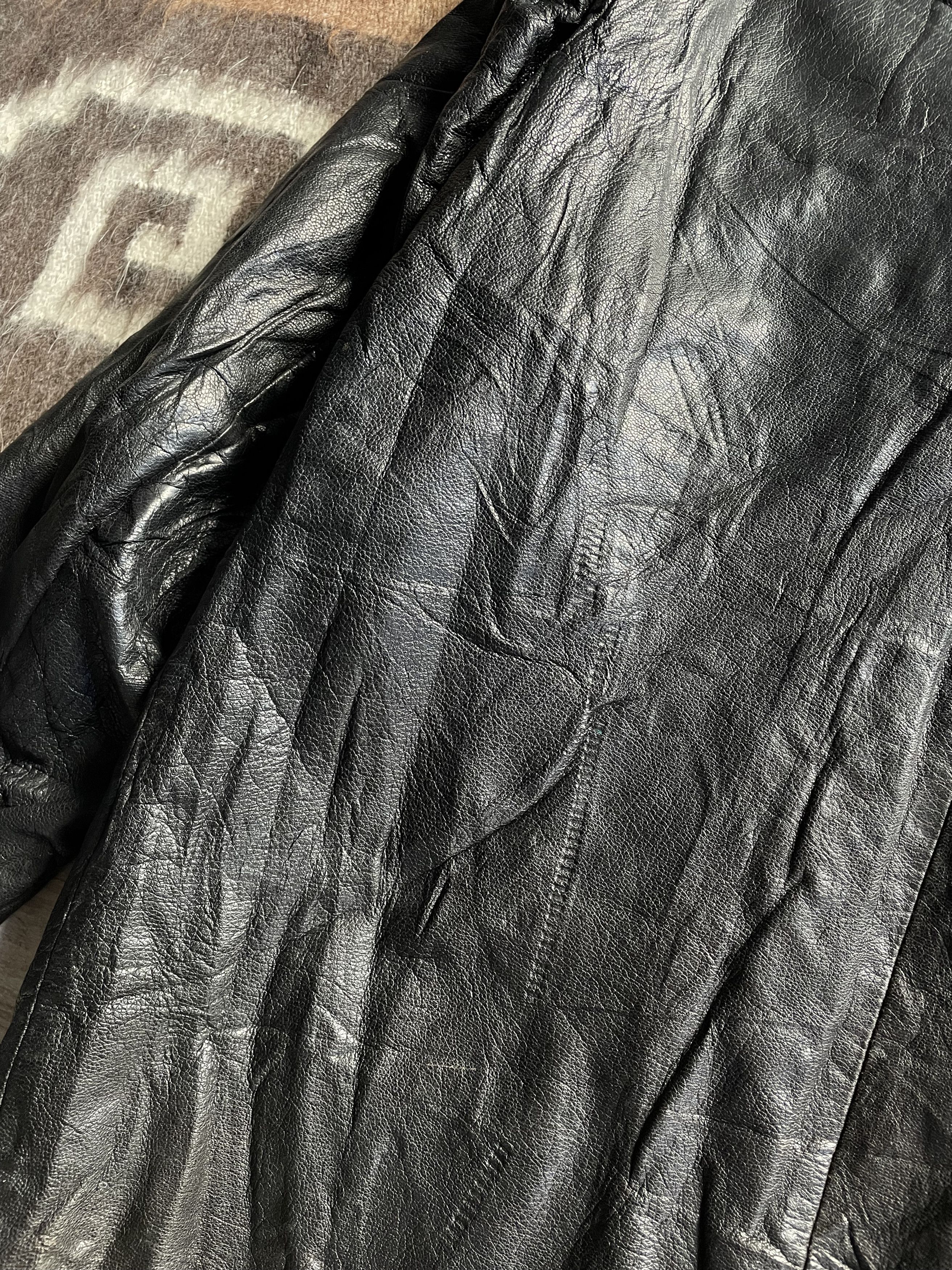 Vintage Akta Getskinn Vintage 40s 50s Military Leather Jacket 7928AC Size US L / EU 52-54 / 3 - 12 Thumbnail