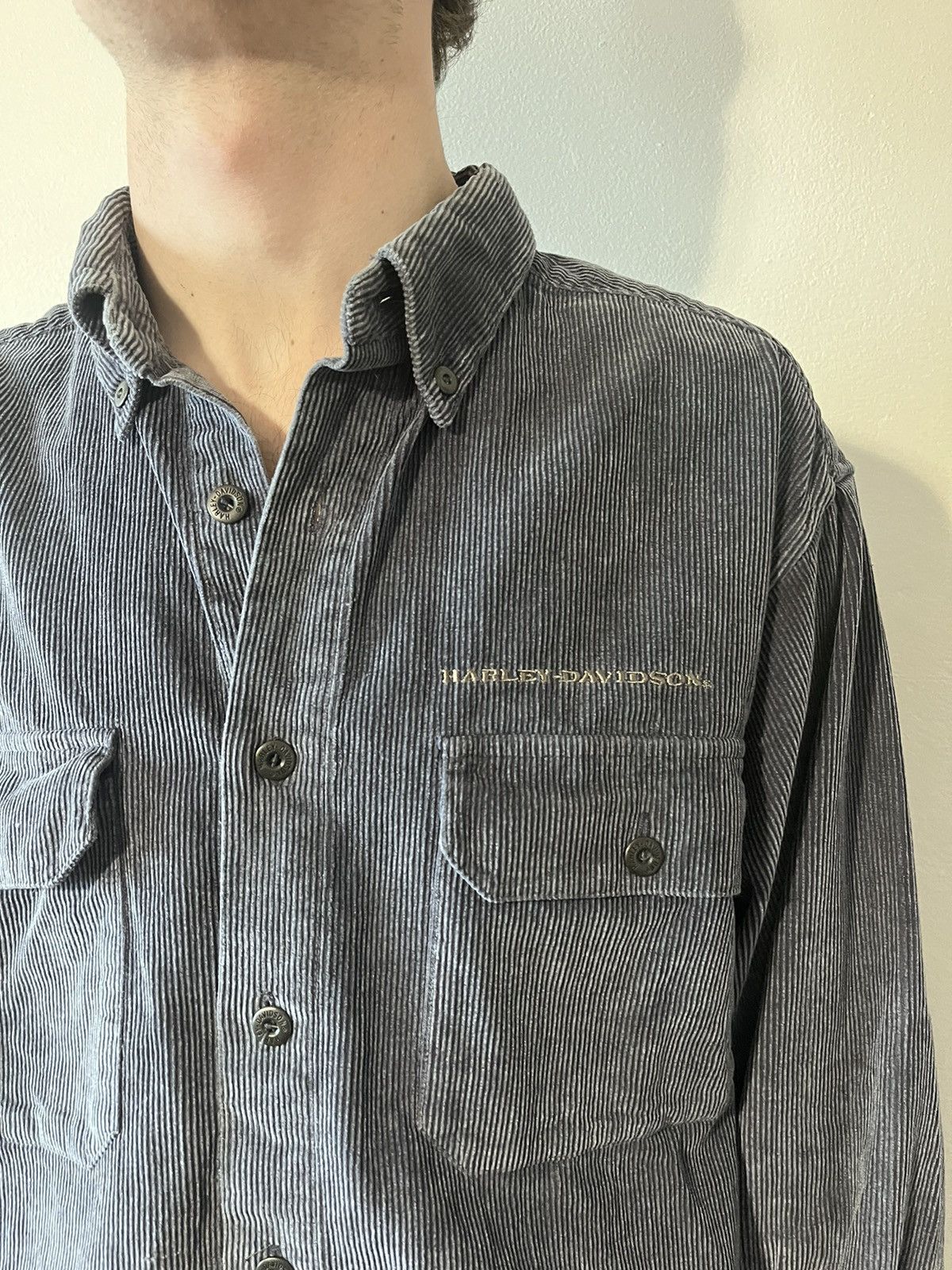 Vintage Velveteen Harley-Davidson vintage Size US L / EU 52-54 / 3 - 3 Thumbnail
