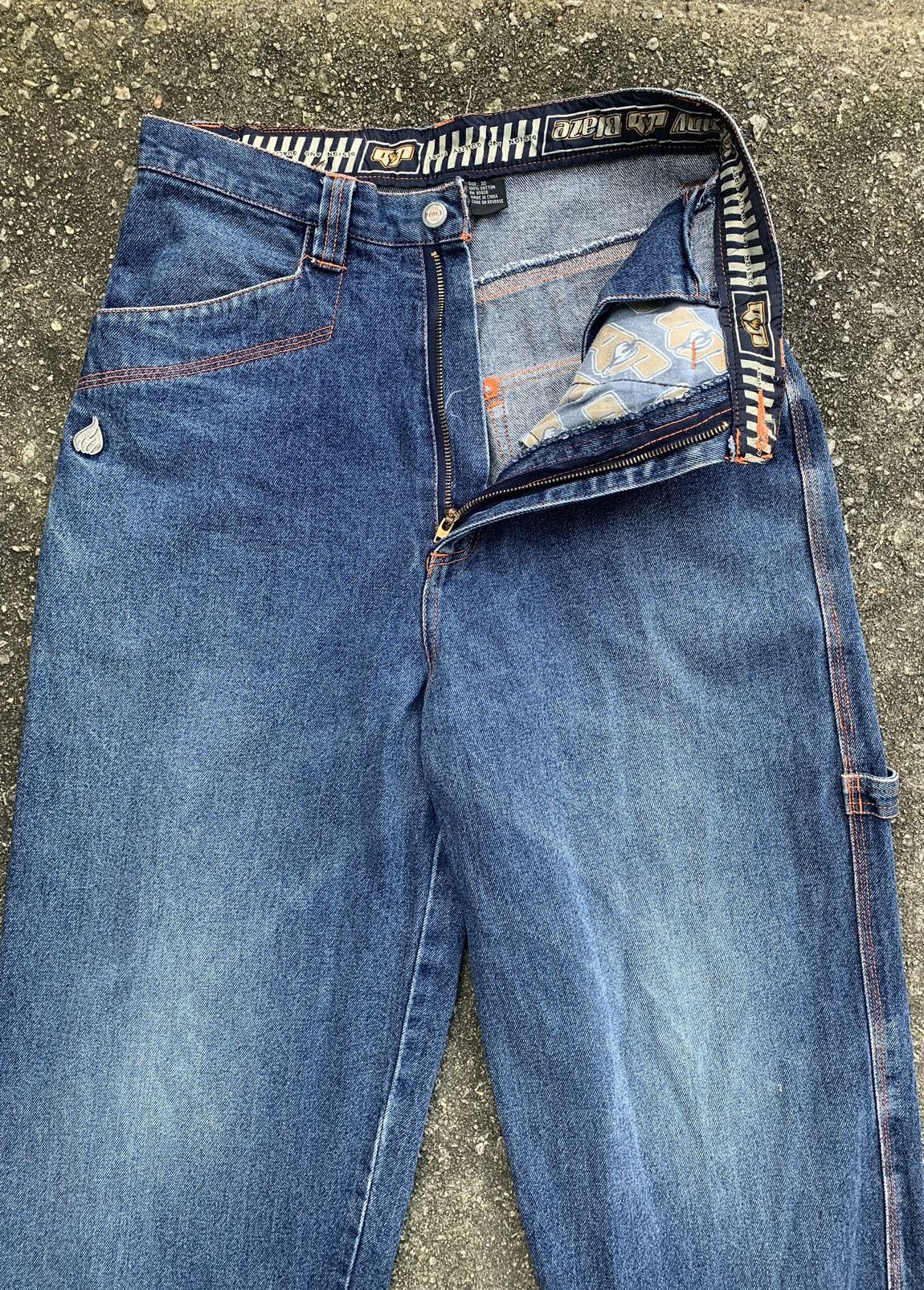 Vintage Vintage Johnny Blaze Baggy Denim Jeans Size US 29 - 16 Thumbnail