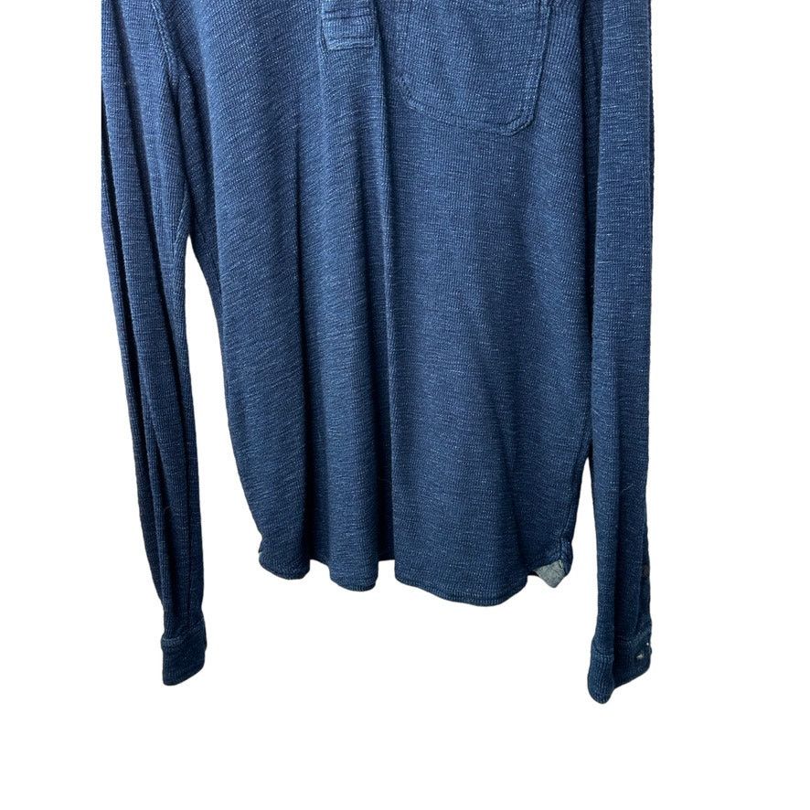 Lucky Brand Lucky Brand Navy Blue Long Sleeve Cotton Polo Shirt Size US M / EU 48-50 / 2 - 3 Thumbnail