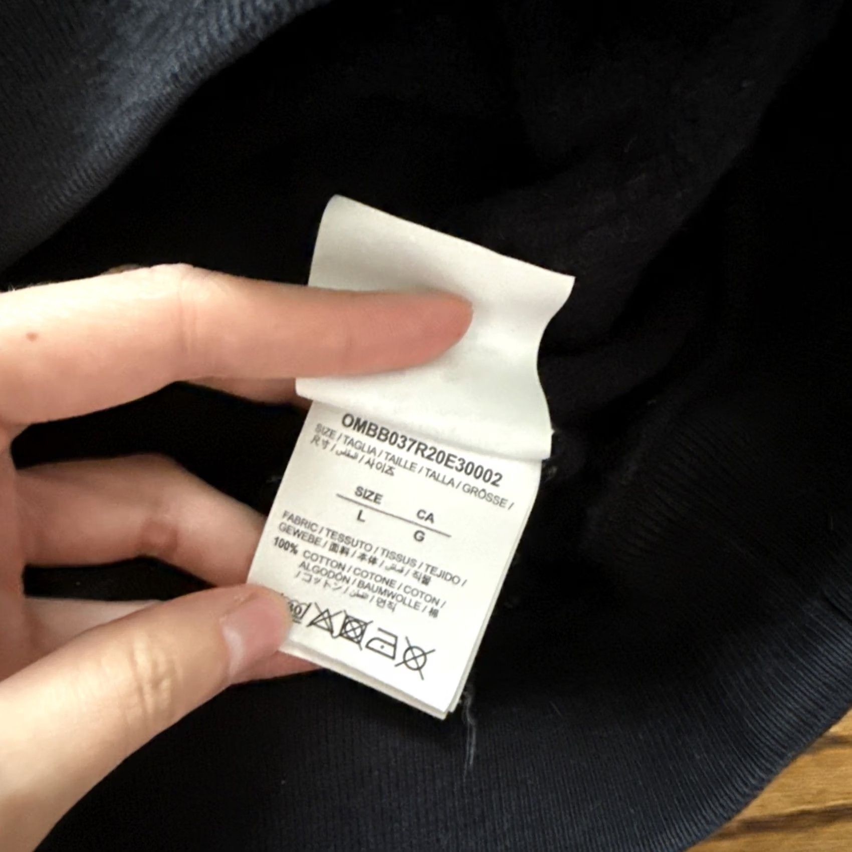 Off-White OFF-WHITE Hoodie Diagonal Arrows Tape C23 Size L Black Mens Pullover Hoodie Size US L / EU 52-54 / 3 - 5 Thumbnail
