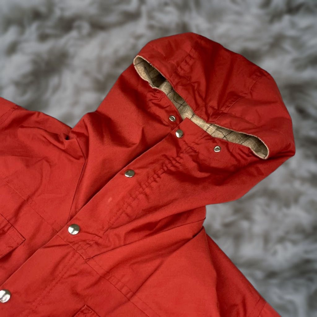 VINTAGE Holubar Women's Jacket Red Small Hooded Lined Wool Full Zip/Snap Button Jacket Po