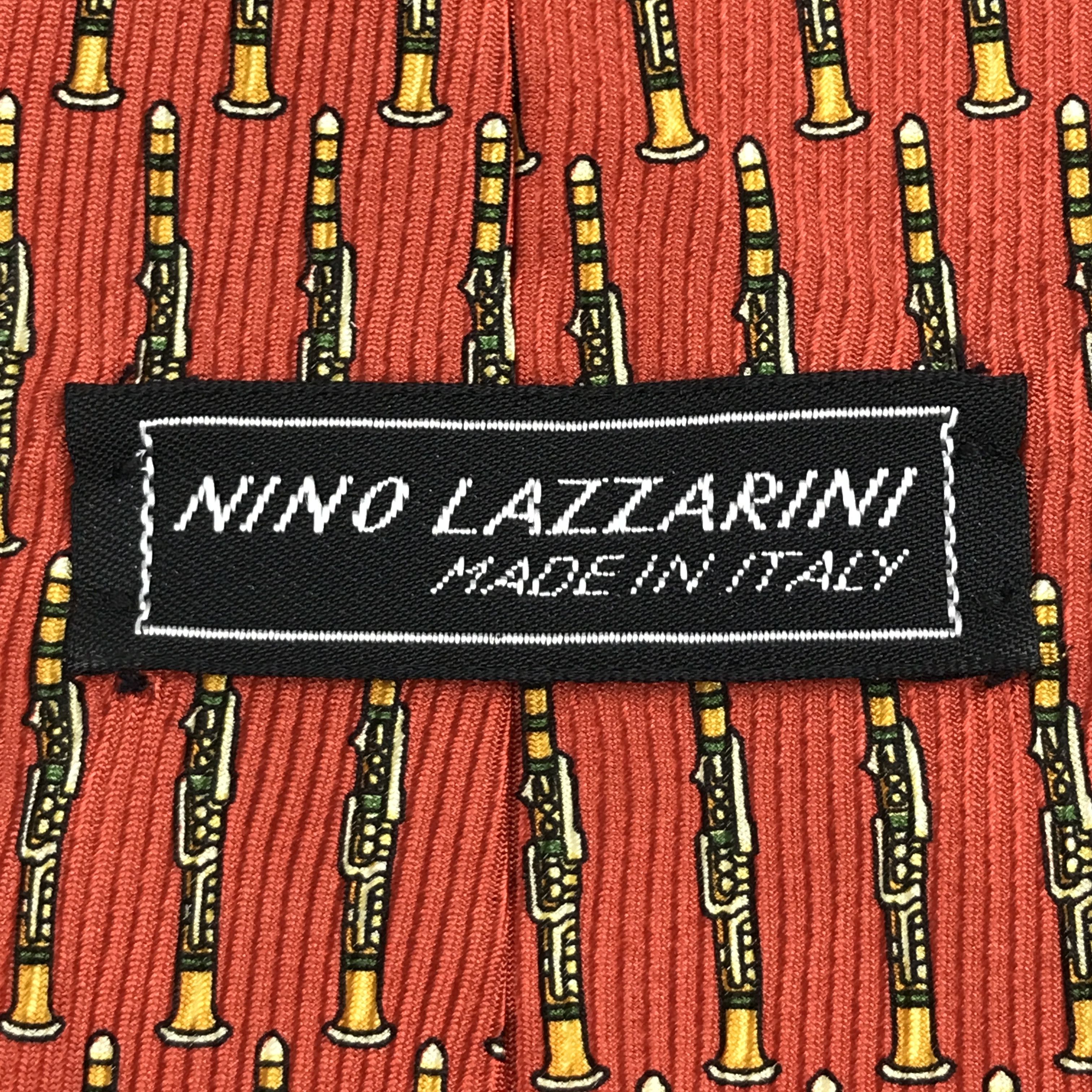 Vintage Vintage Nino Lazzarini Silk Necktie Size ONE SIZE - 8 Thumbnail