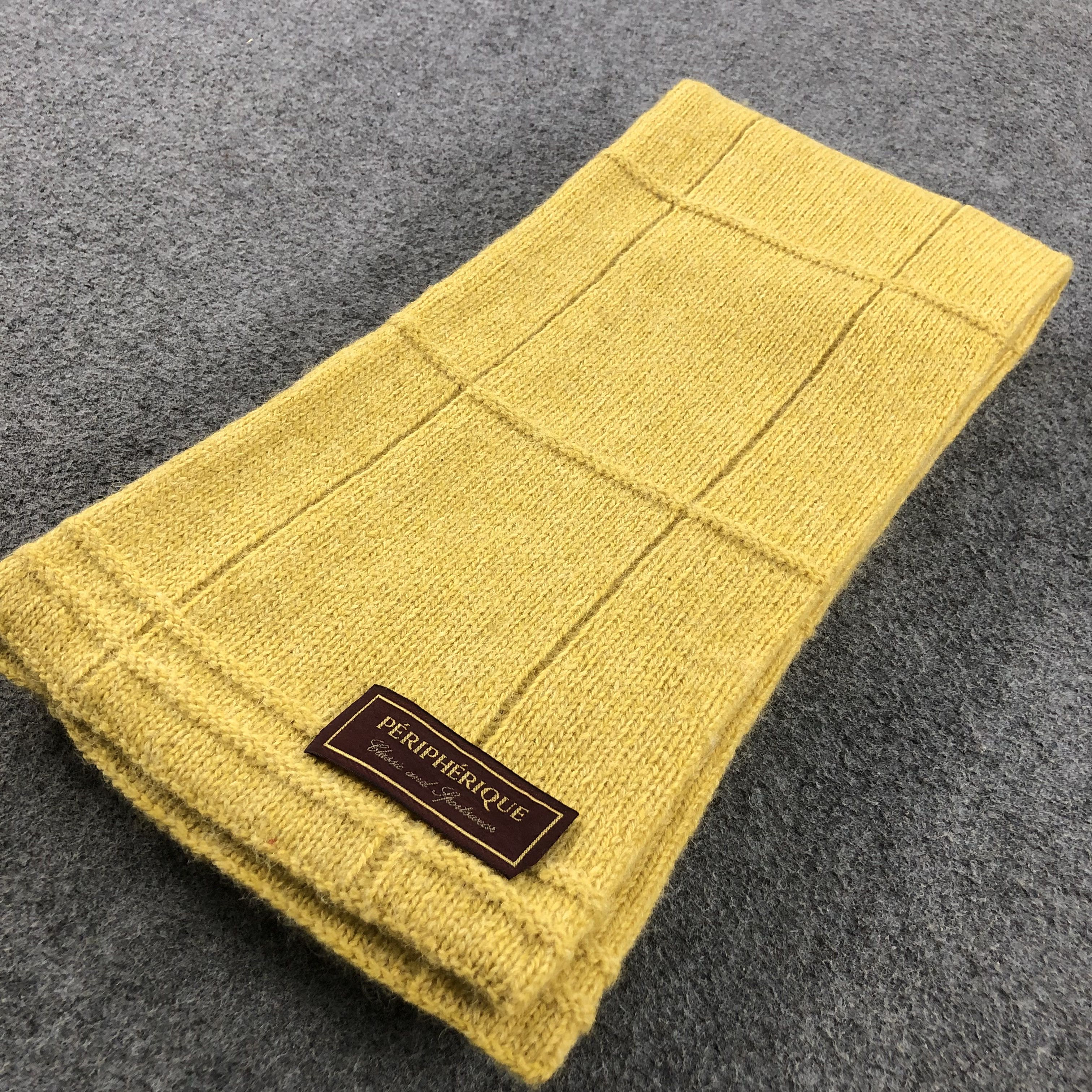 Vintage Peripherique Wool Scarf Muffler V728 Size ONE SIZE - 4 Thumbnail