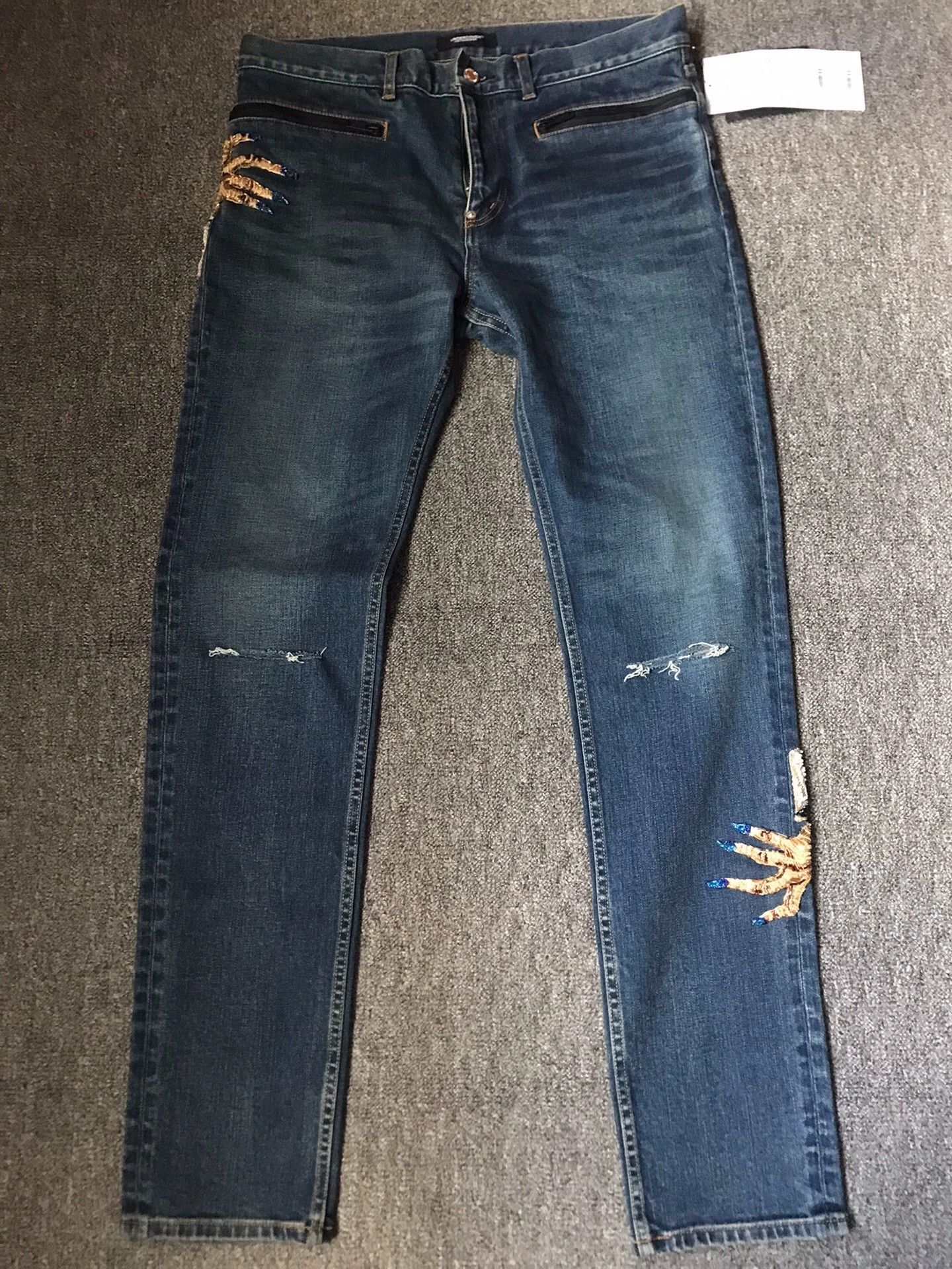 Undercover Undercover 鬼手 Jeans Size 5 New Rare Embroidered Washed Size US 34 / EU 50 - 1 Thumbnail