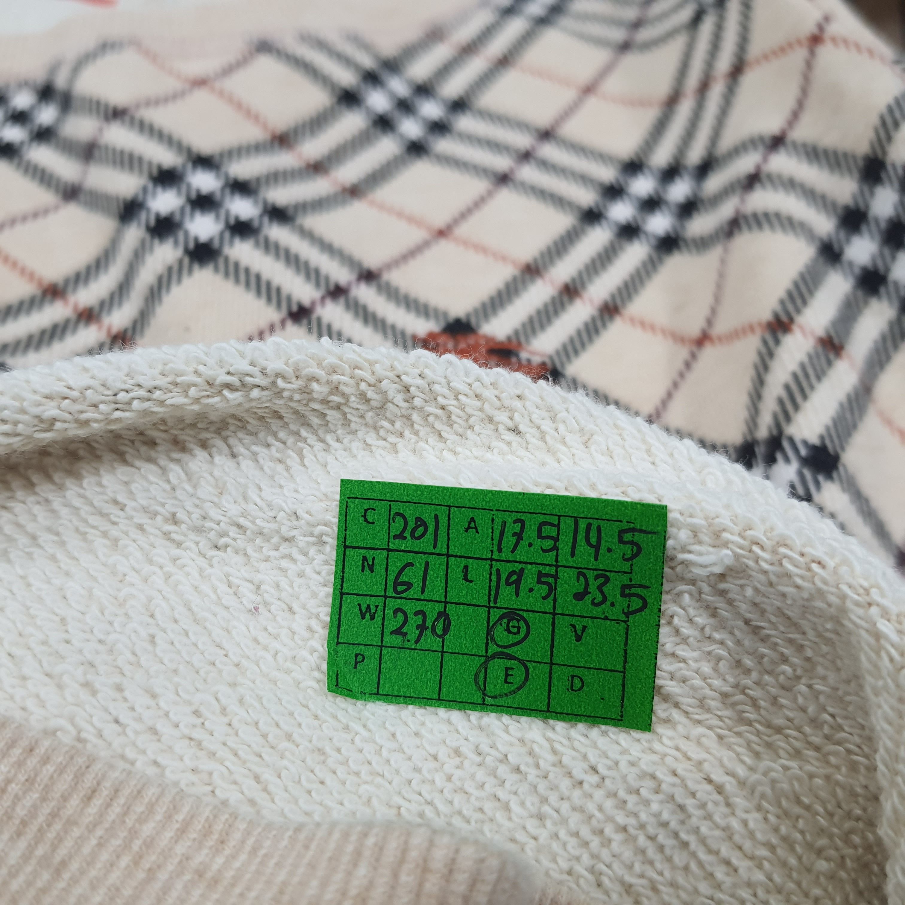 Burberry × Vintage Vintage Burberry London Blue Label Noca Check Crop Top Size XS / US 0-2 / IT 36-38 - 7 Thumbnail