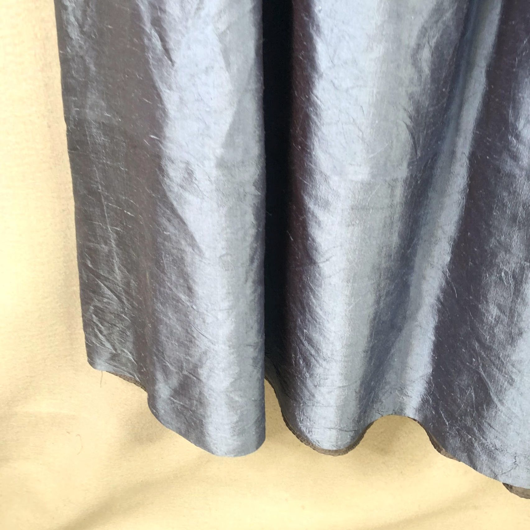 Vintage Lula Kate Dress Womens 4 Blue Silk Maxi Scoop Neck Sleeveless Formal Gown Size S / US 4 / IT 40 - 7 Thumbnail