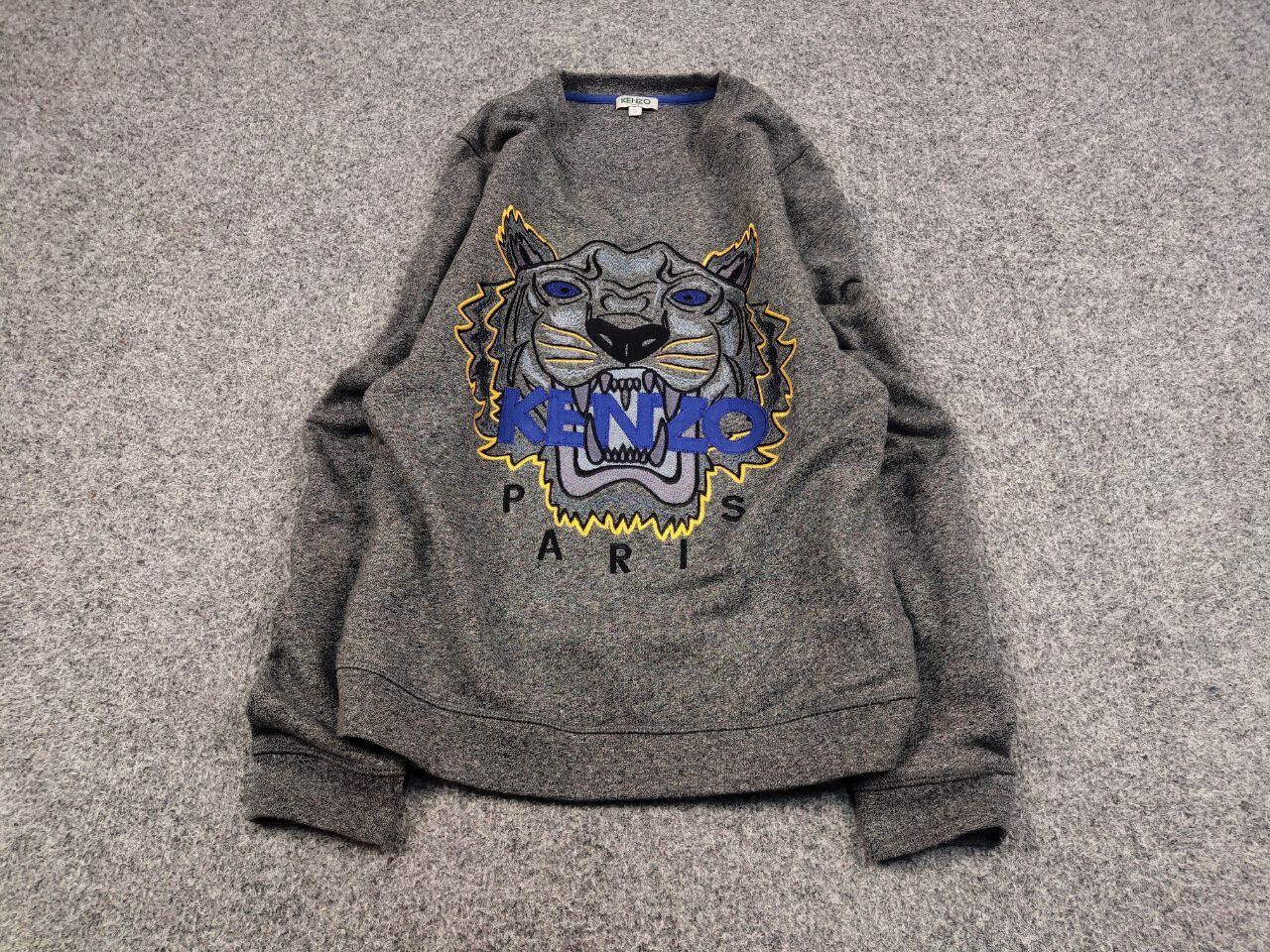 Kenzo Kenzo classic tiger embroidered Crewneck Gray Sweatshirt Size US S / EU 44-46 / 1 - 2 Thumbnail