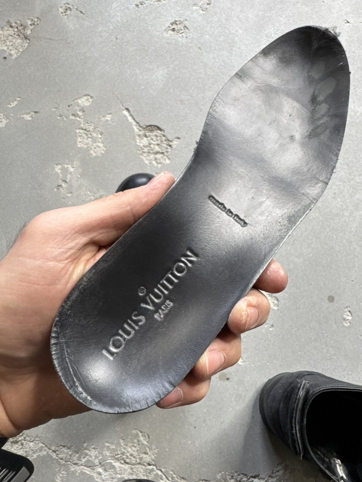 Designer × Louis Vuitton Vintage Louis Vuitton Tattoo black Leather High Trainers LV Size US 6.5 / EU 39-40 - 7 Thumbnail