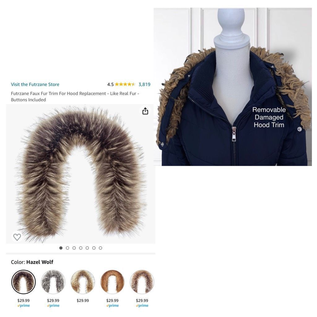 Tommy Hilfiger Navy Blue Mid Length Puffer Jacket Coat W/Hood Sz XXS