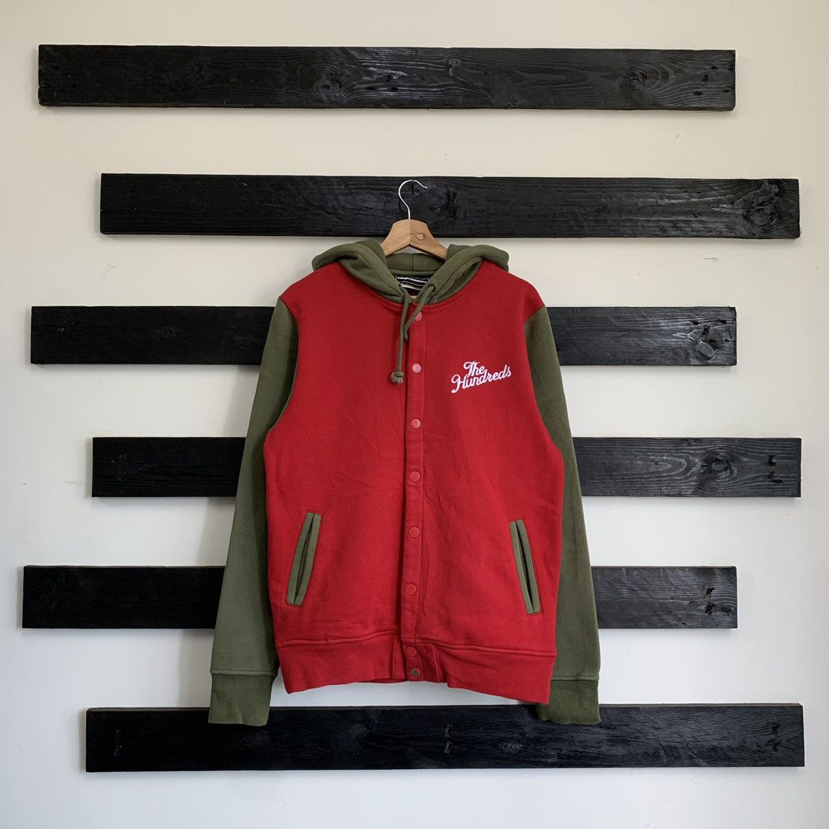 Japanese Brand × The Hundreds The hundreds varsity Hoodie Size US M / EU 48-50 / 2 - 2 Thumbnail
