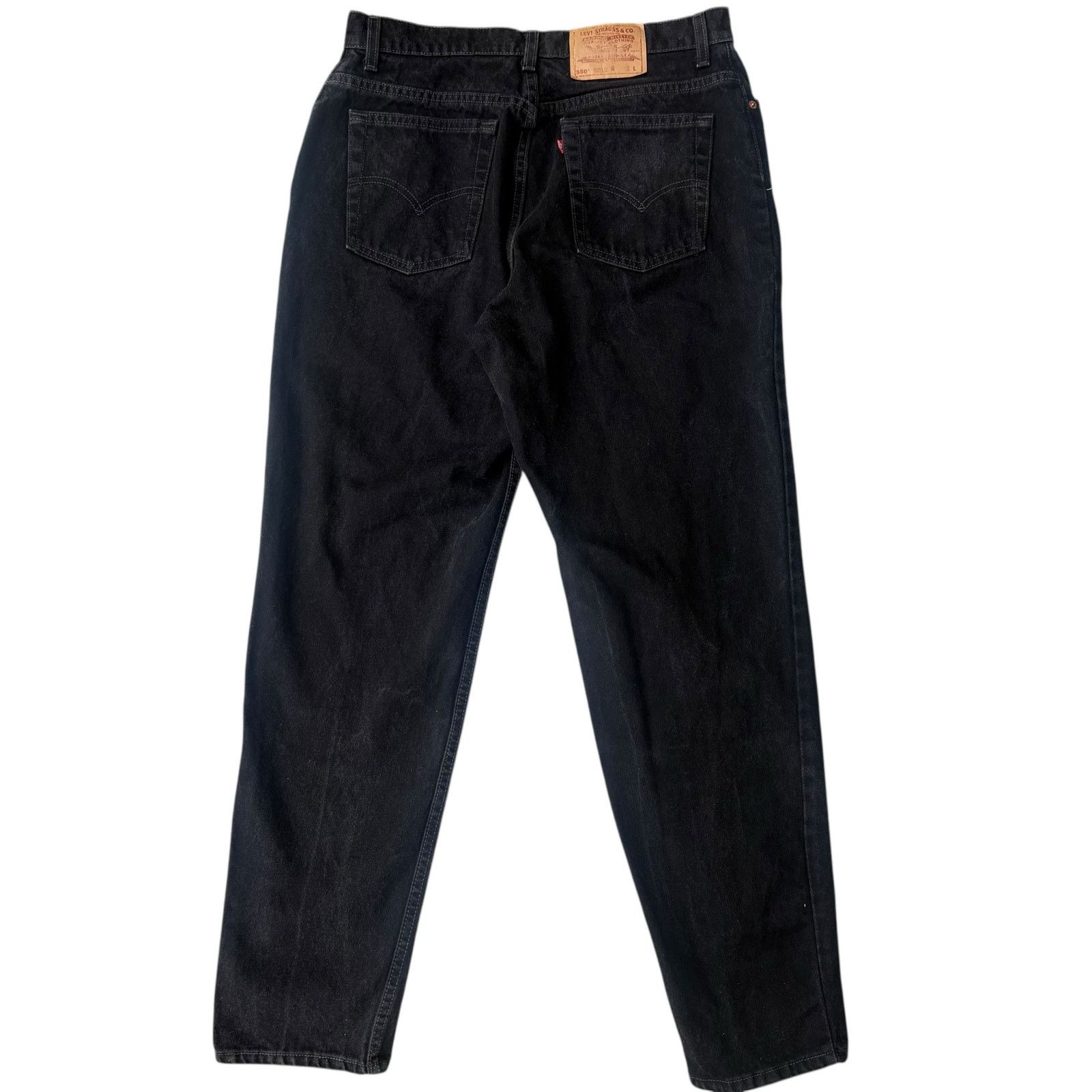 Levi's VTG 90s Levi’s 550 Jeans 16 Reg Black Relaxed Tapered 33x32 Size 38" / US 16 / IT 52 - 4 Thumbnail