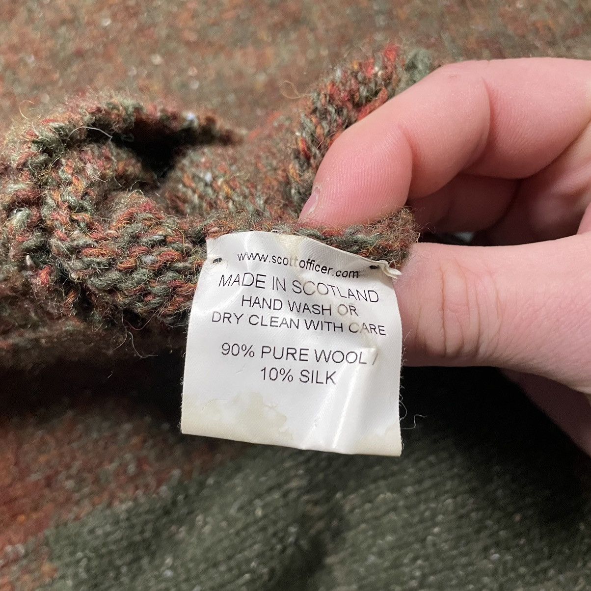Vintage Vintage Plaid Silk Wool Sweater Grunge Brown Green Plaid Size US L / EU 52-54 / 3 - 7 Thumbnail