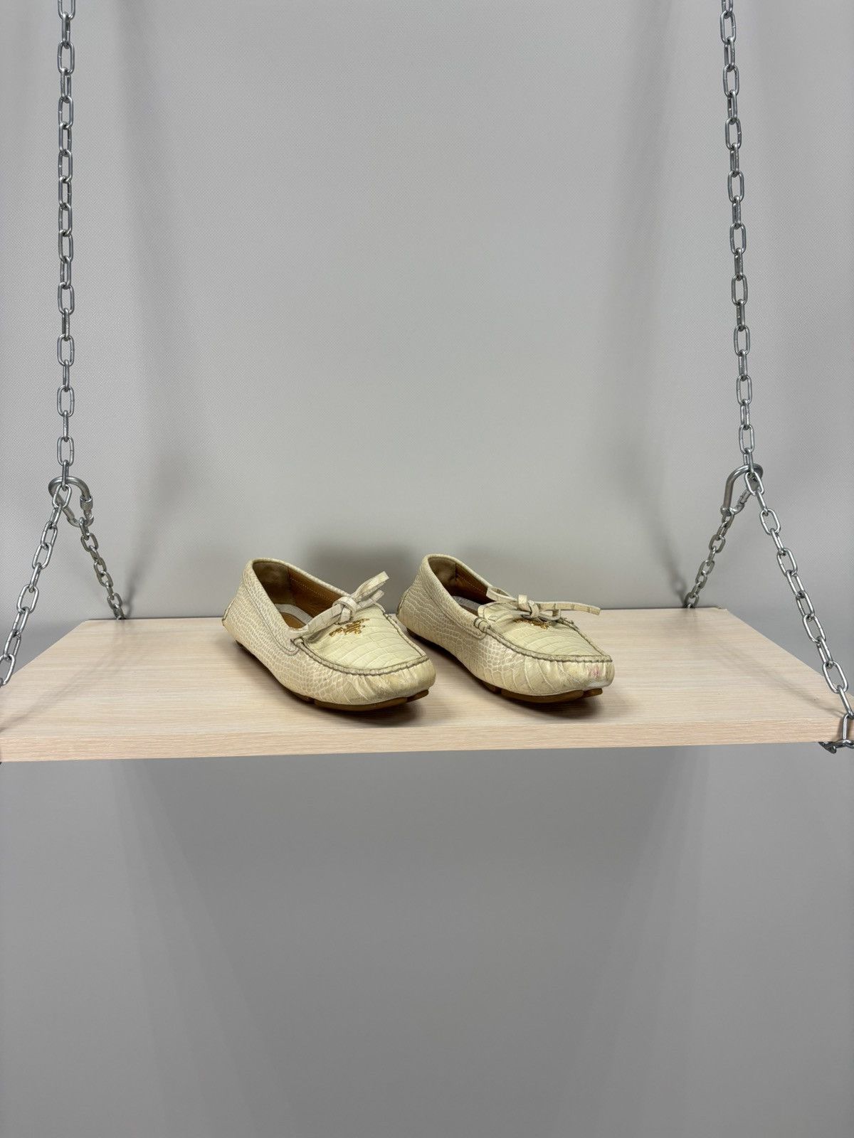 Prada Womens shoes Prada Size 37 1/2 Color Beige Size US 7.5 / IT 37.5 - 1 Thumbnail