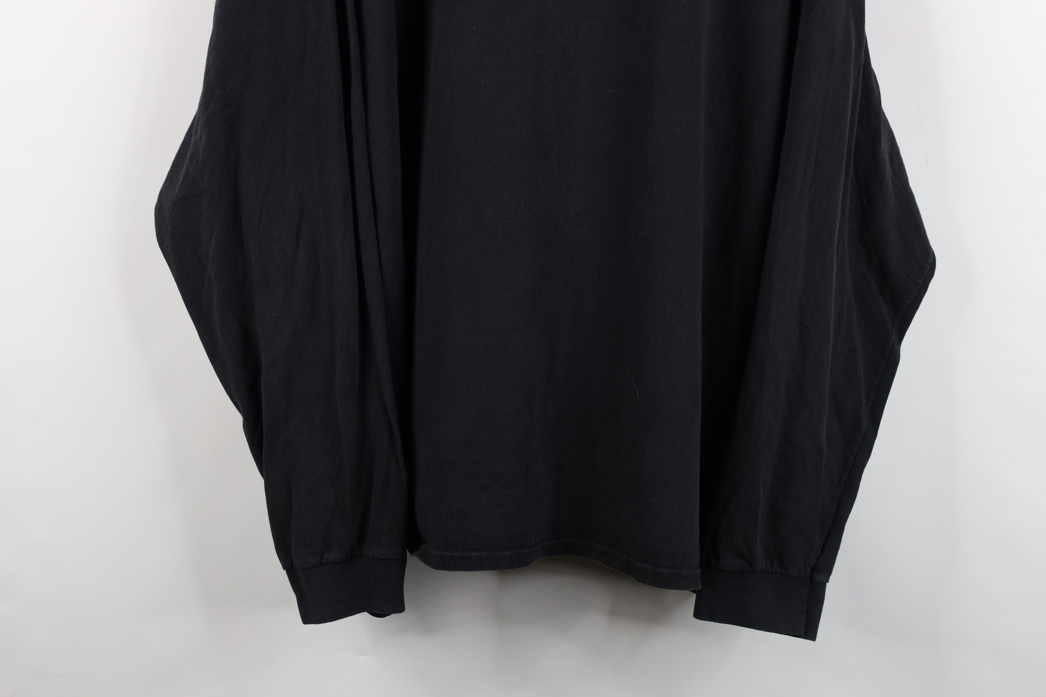 Vintage Vintage 90s Y2K Streetwear Long Sleeve T-Shirt Black Cotton Size US XXL / EU 58 / 5 - 3 Thumbnail