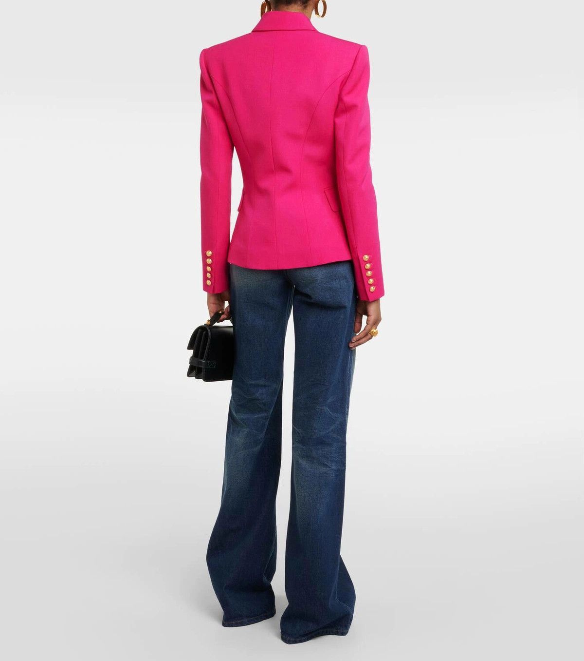 Balmain o1y0525 Blazer in Fuchsia Size XS / US 0-2 / IT 36-38 - 5 Thumbnail