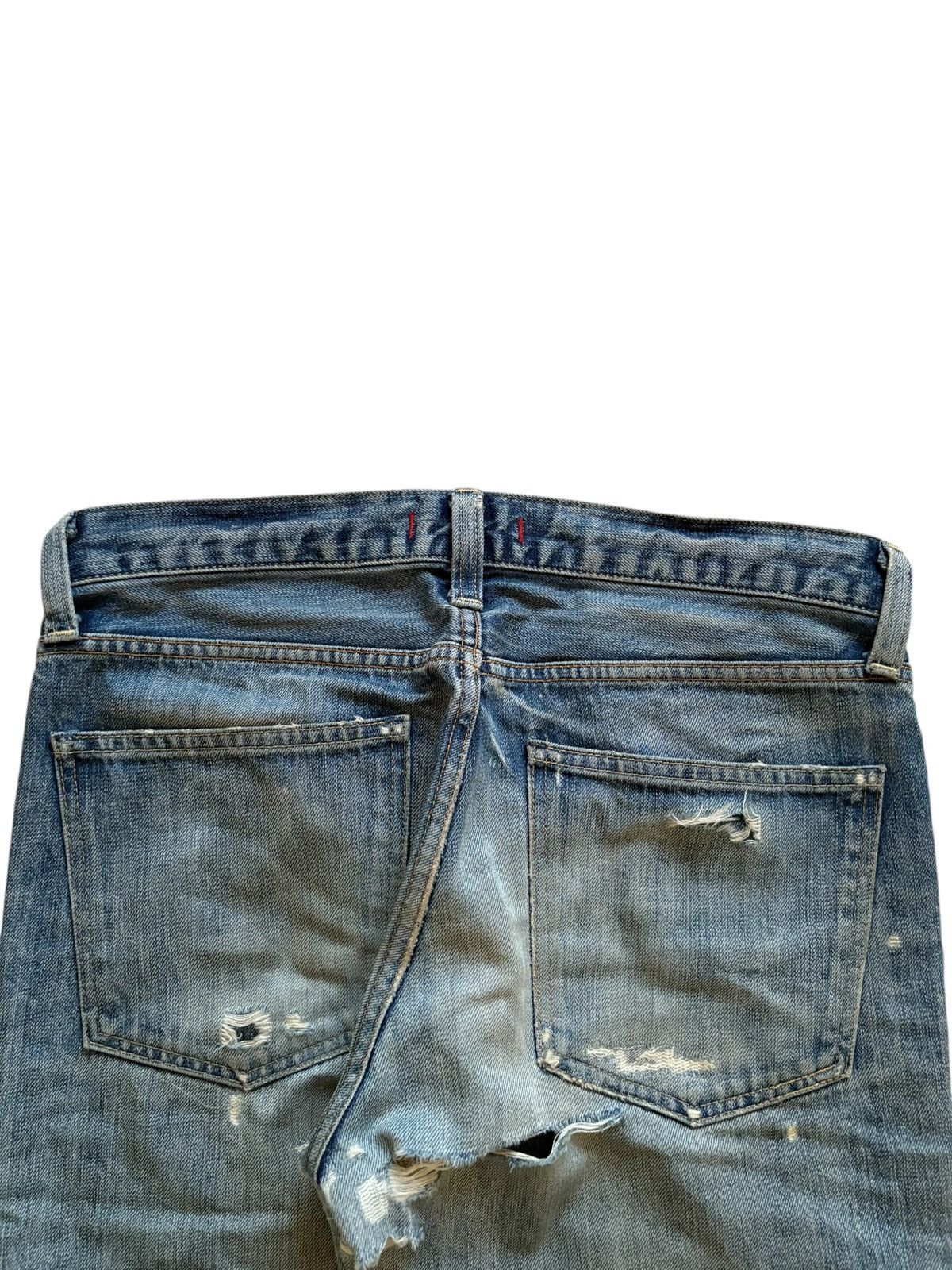 Japanese Brand Vintage Japanese Brand Faded Wash Ripped Loose Jeans Size US 32 / EU 48 - 9 Thumbnail