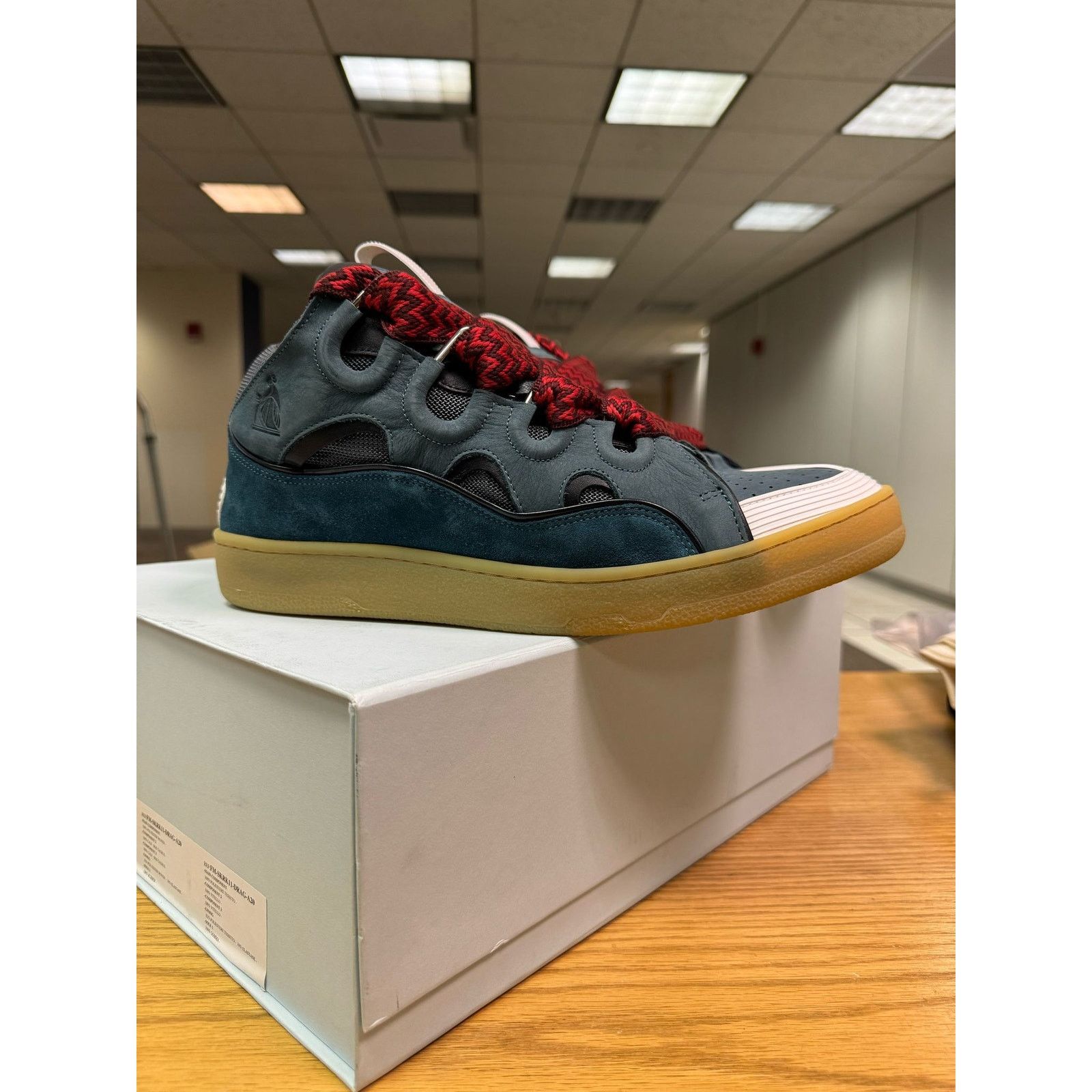 Lanvin o1rshd1 Q:2 / Curb Sneakers in Anthracite Size US 10 / EU 43 - 14 Thumbnail