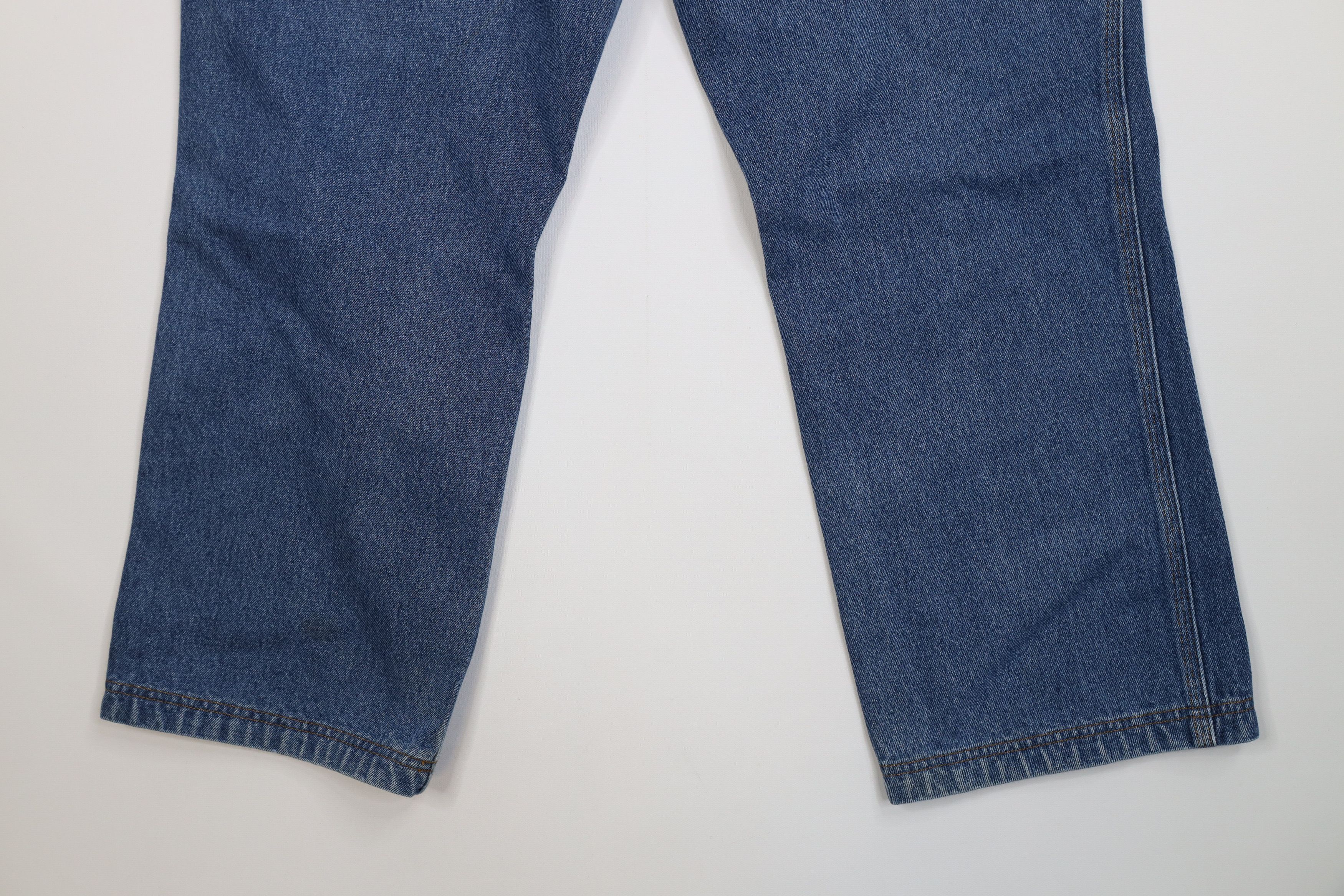 Duluth Trading Company Duluth Trading Co Workwear Wide Leg Denim Jeans Blue Cotton Size US 36 / EU 52 - 11 Thumbnail