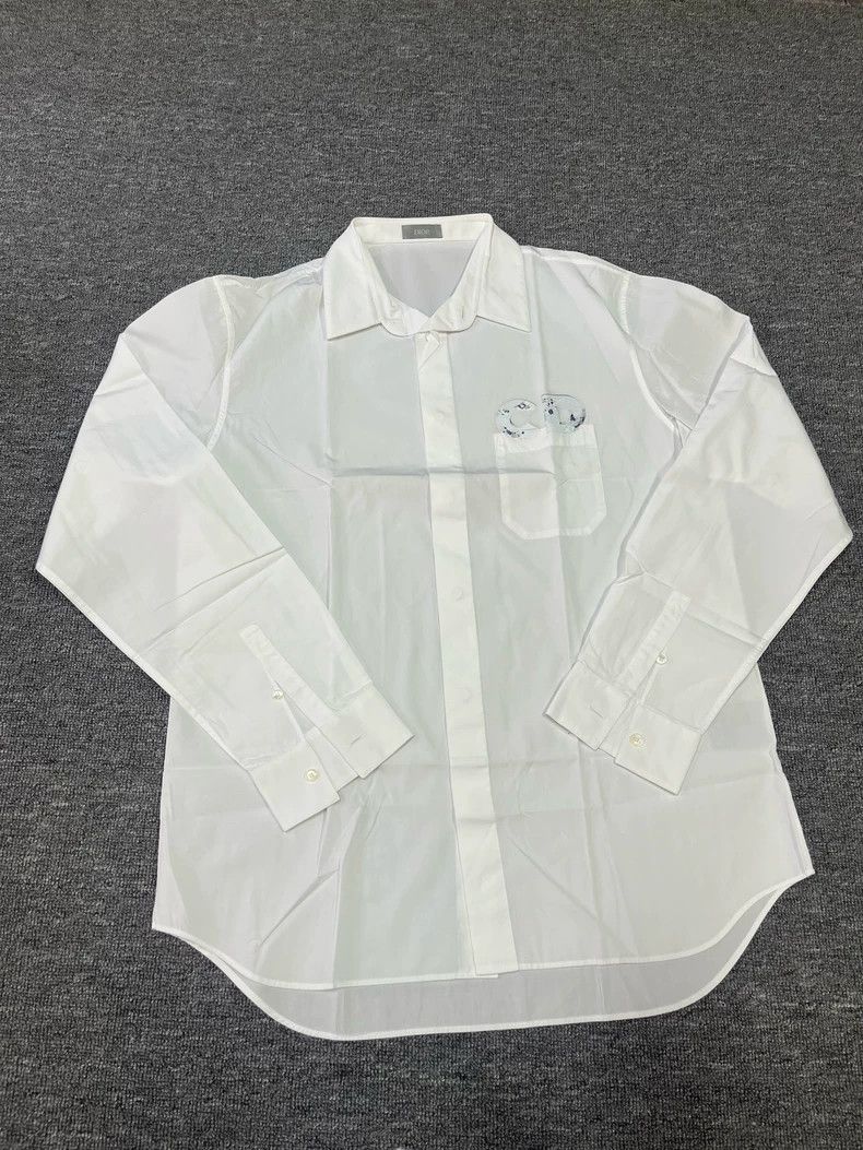 Dior Dior Crystal CD letter white long-sleeved shirt Size US XS / EU 42 / 0 - 1 Thumbnail