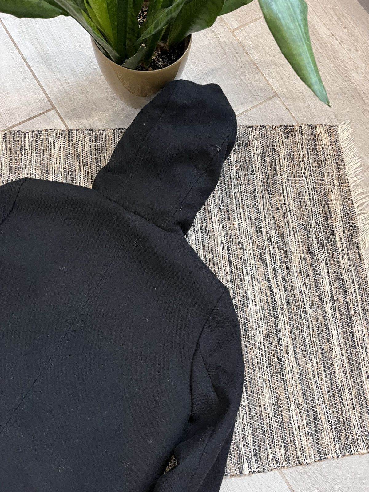 Sandro Sandro Wool Coat Black parka insulated luxury minimalistic Size XS / US 0-2 / IT 36-38 - 19 Thumbnail