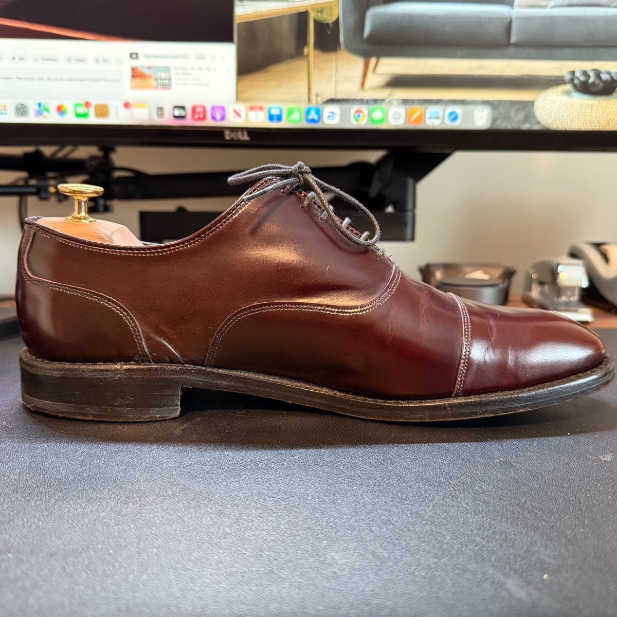 Allen Edmonds Allen Edmonds Bond Street Oxfords – Burgundy (11D) Size US 11 / EU 44 - 5 Thumbnail