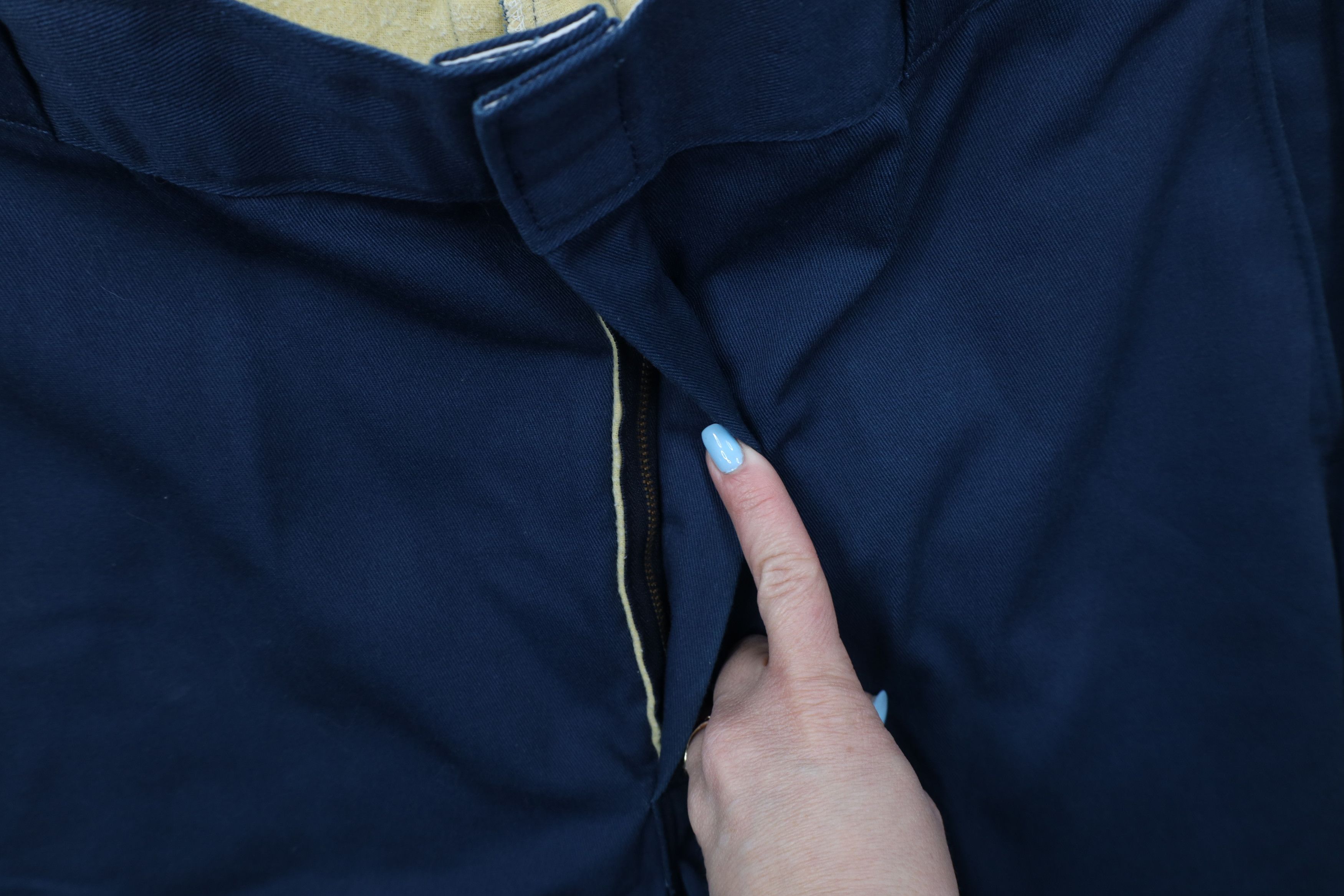 Dickies Vintage 70s Dickeis Chamois Lined Wide Leg Pants Blue USA Size US 38 / EU 54 - 8 Thumbnail
