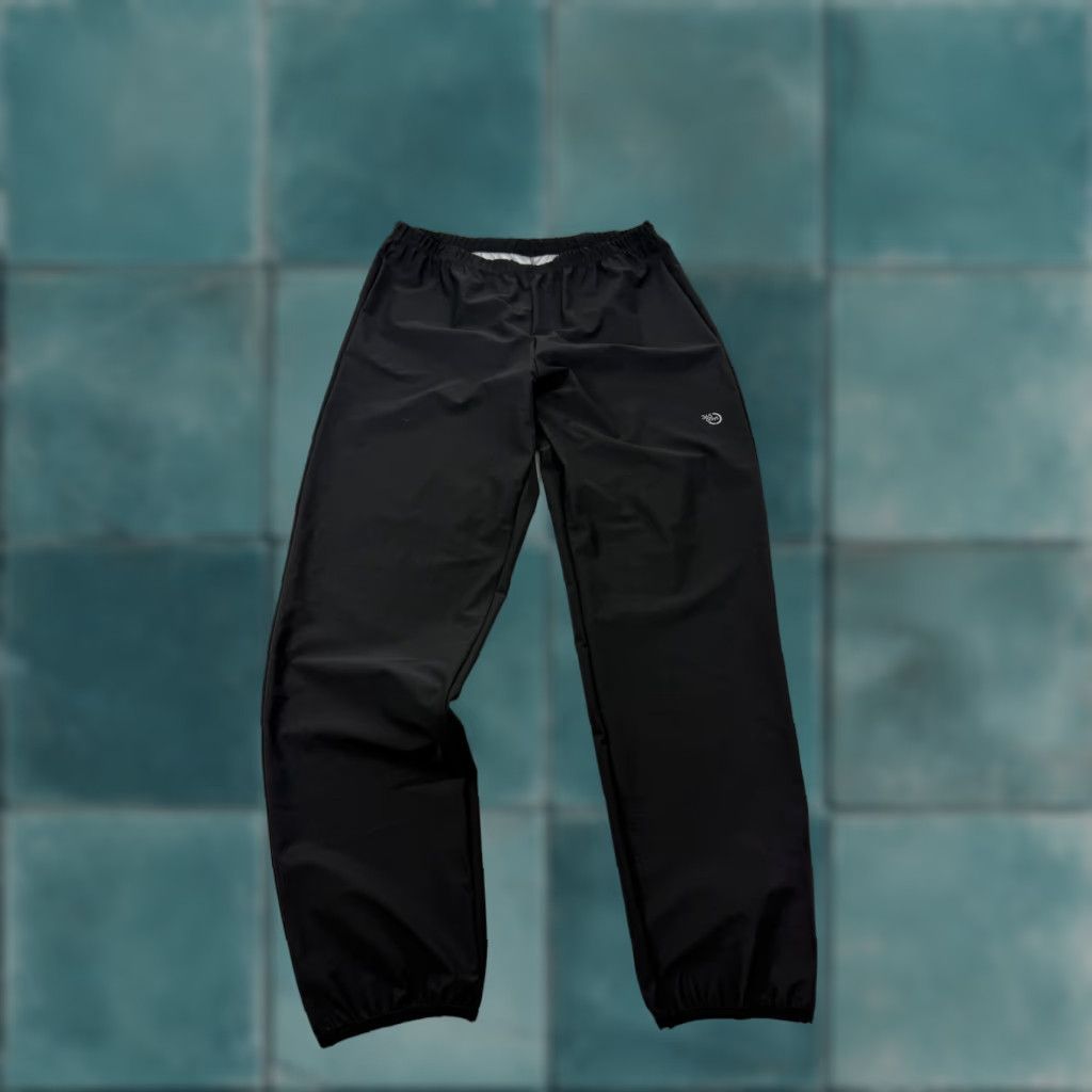 Vintage 365 Days Mens Pants Rain Pants 3XL Black Elastic Waist Cuffs Thermal Lined Shell Mens Size US 39 - 1 Thumbnail