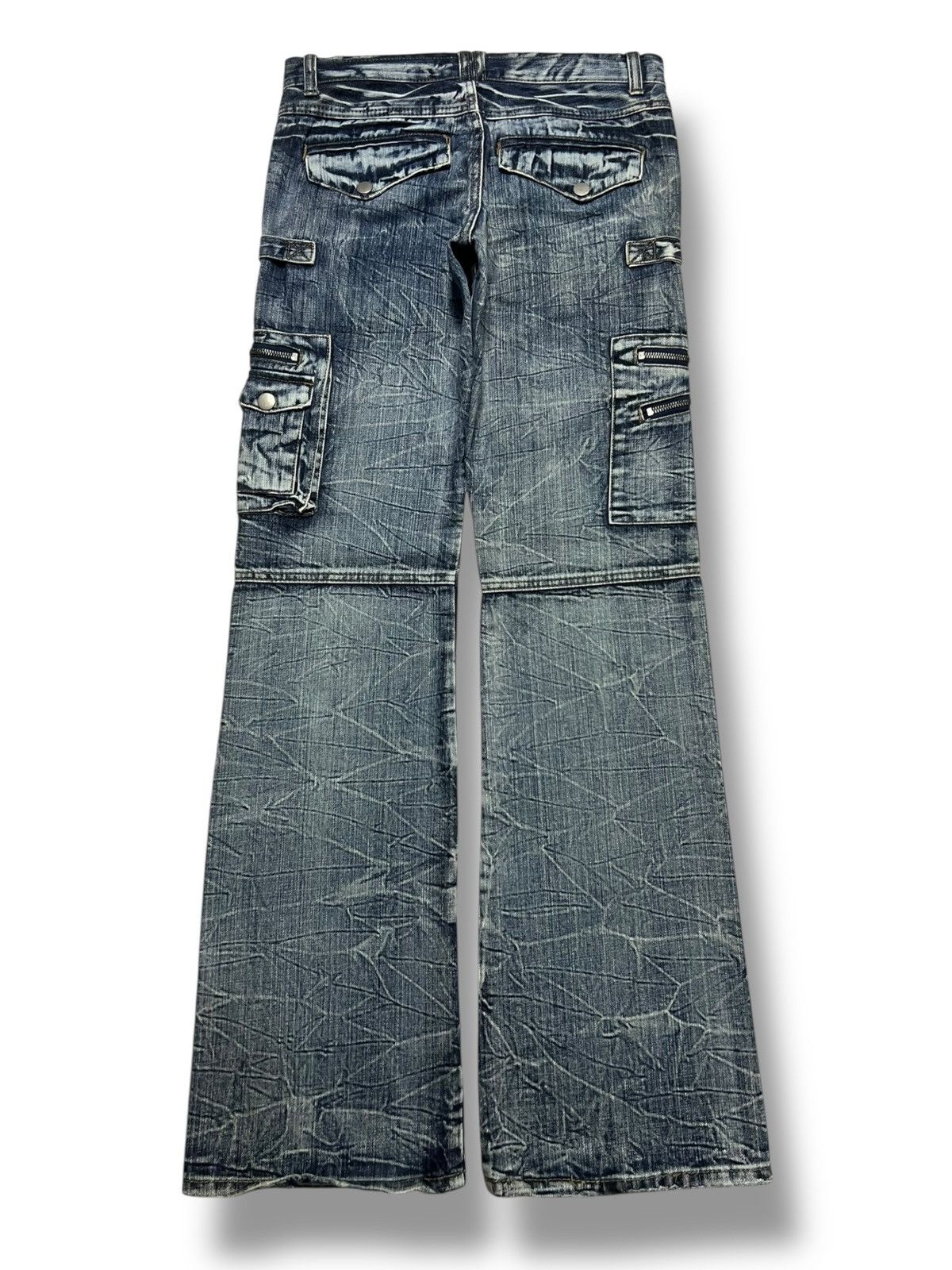 semanticdesign Vintage Semantic Design Multi-Pocket Cargo - Thunder Flared Size US 31 - 3 Thumbnail