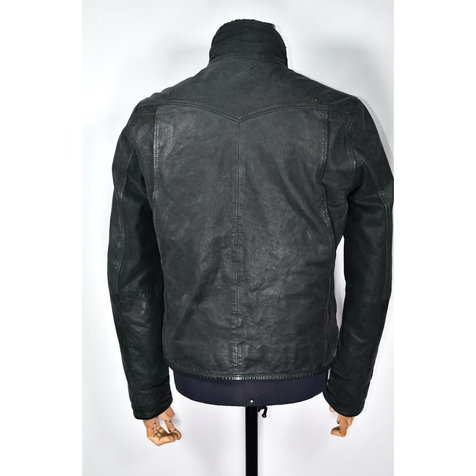 G-Star G-Star LT. Flight Leather Jacket Mens L - Leather Jacket - Size L - 100% Leather - Vintage: No - Gray Not Specified? Size US L / EU 52-54 / 3 - 7 Thumbnail