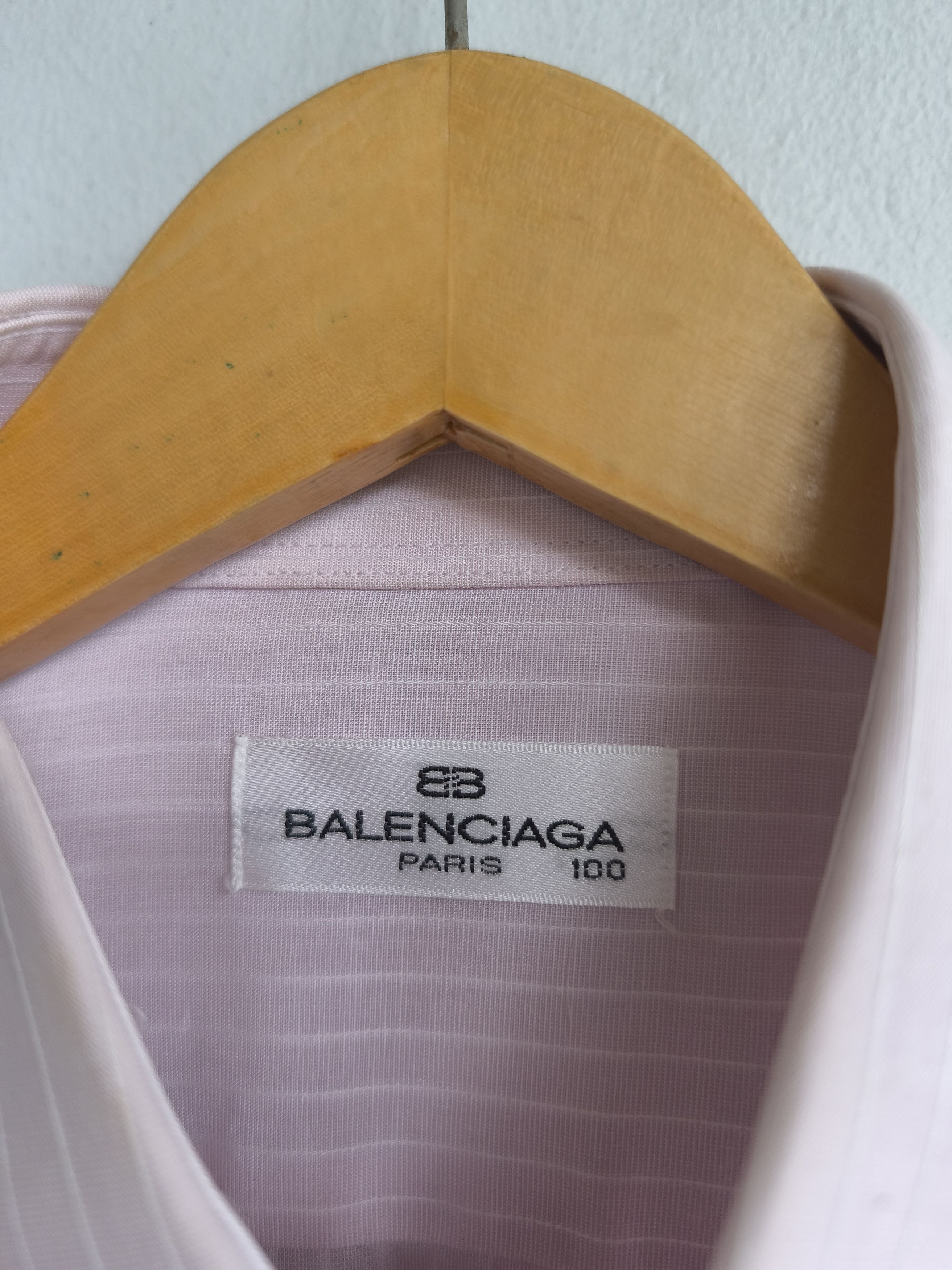 Balenciaga × Designer Vintage Balenciaga stripe shirt Size US L / EU 52-54 / 3 - 4 Thumbnail