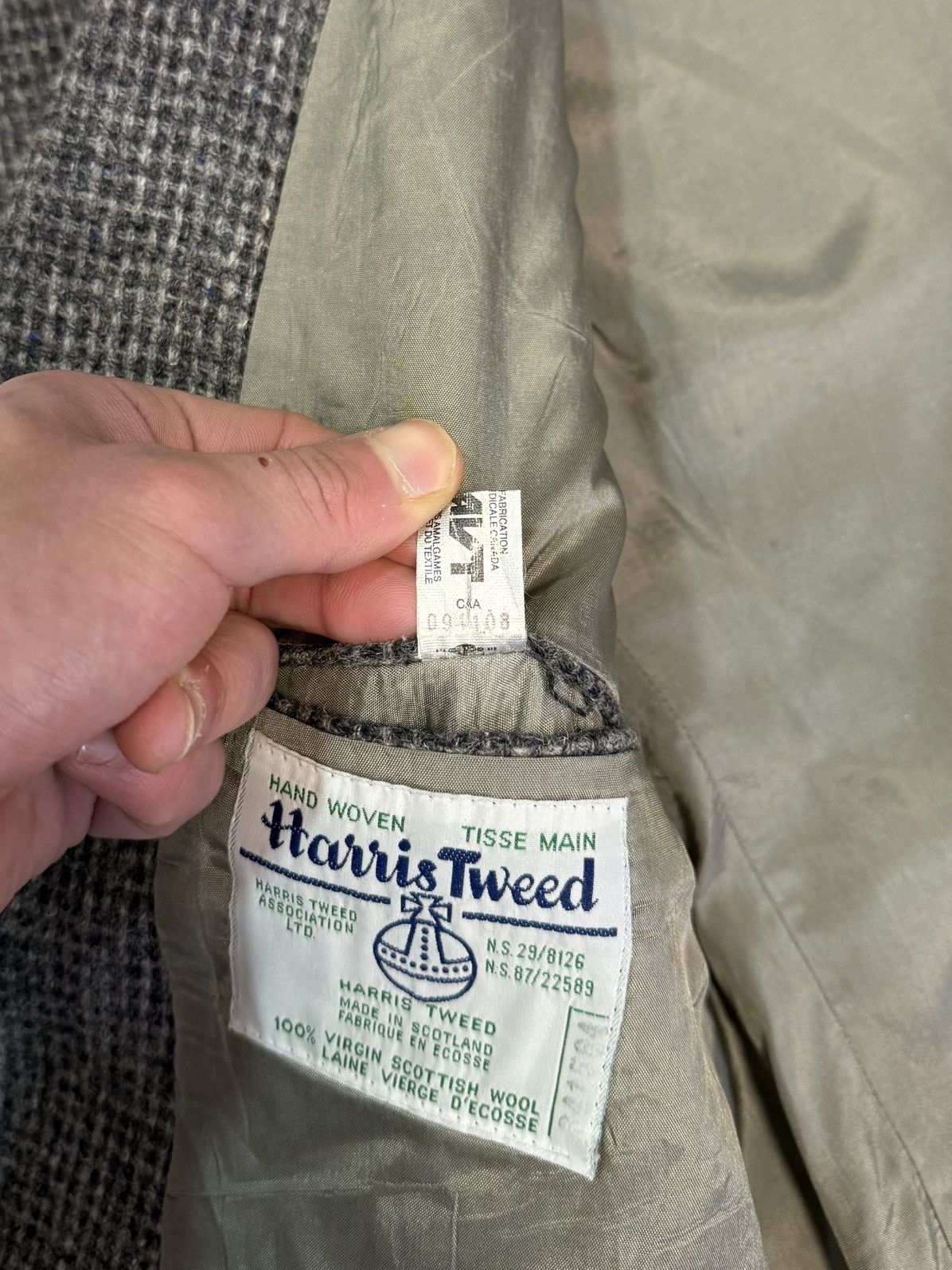 Harris Tweed Harris Tweed Blazer 100% Wool Scotland Jacket Mens L 42R Size 42R - 9 Thumbnail