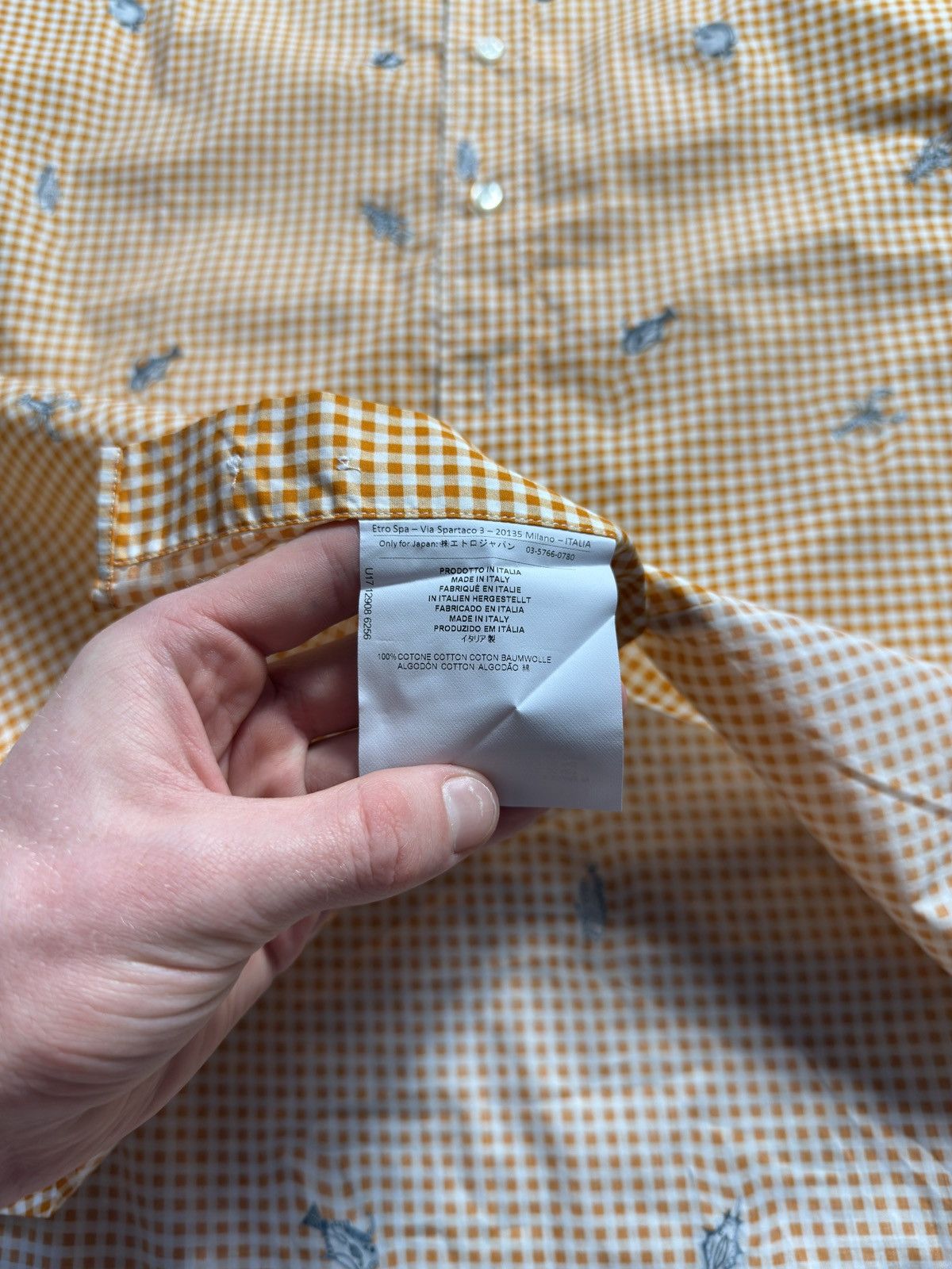 Etro Etro Fish Printed Button Ups Shirt Size US L / EU 52-54 / 3 - 8 Thumbnail