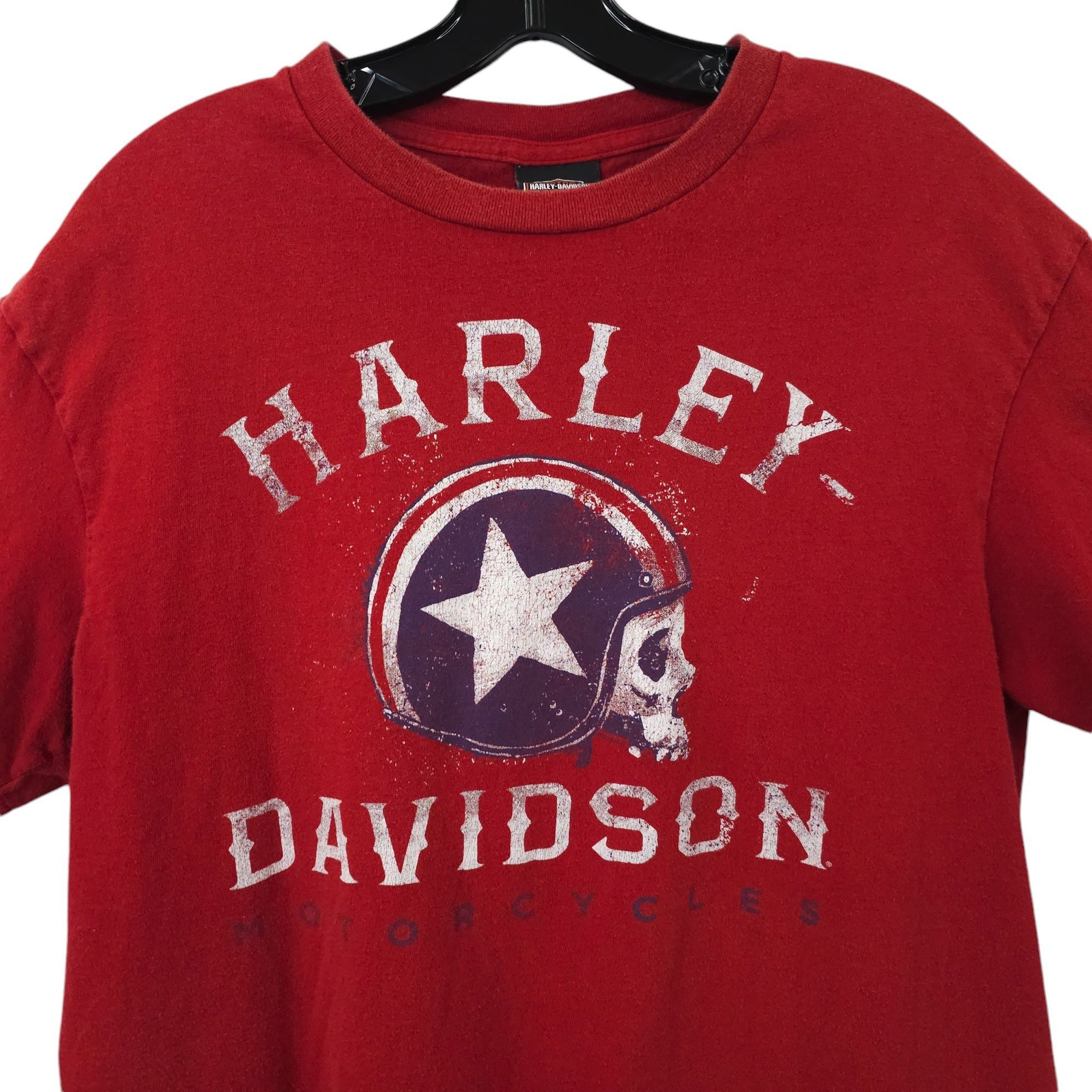 Harley Davidson Harley Davidson T Shirt Mens L Double Sided Skull Helmet Size US L / EU 52-54 / 3 - 9 Thumbnail